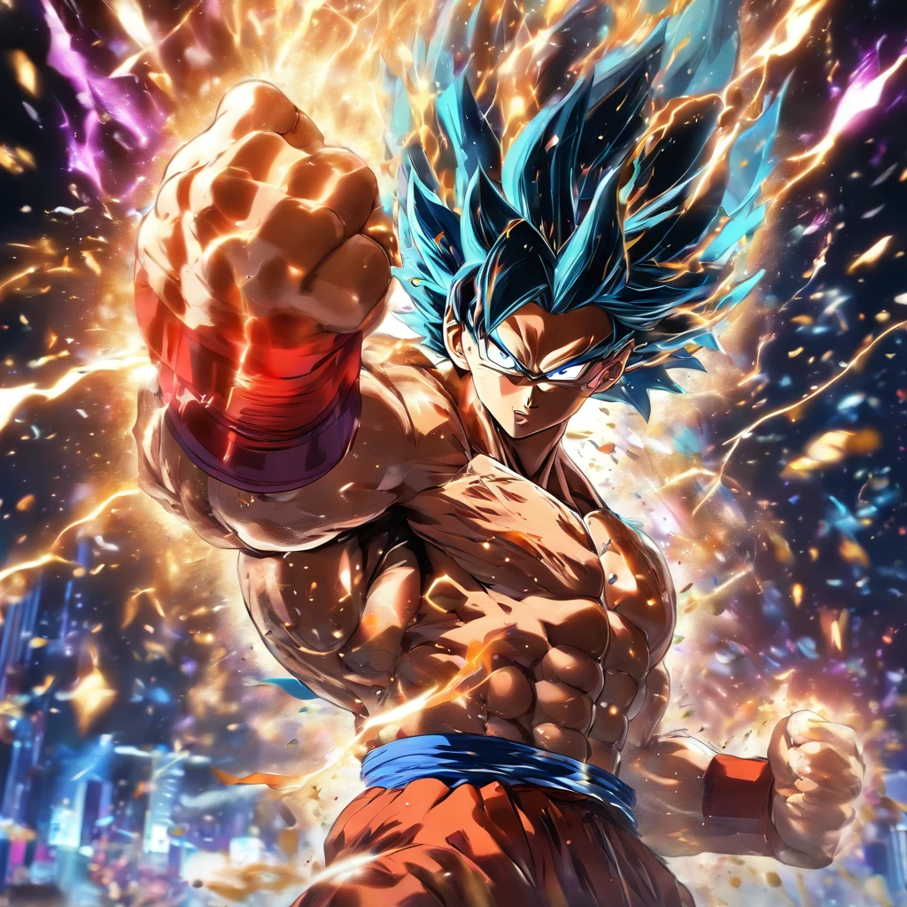 Hard Punches, Meta Human Muscle, Blow of the Night, Invincible Master, Resilient Man, Fantastic, Epic, 3D, HD, 8k, HDR, Anime Reality, Anime Detailed, Anime Style, Super Detailed, High Detailed. Final Detailed, Absurd Quality, Ki Explosion,