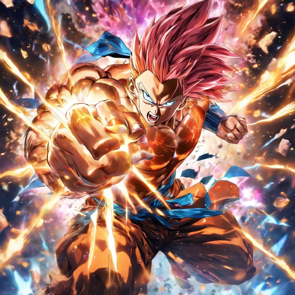 Hard Punches, Meta Human Muscle, Blow of the Night, Invincible Master, Resilient Man, Fantastic, Epic, 3D, HD, 8k, HDR, Anime Reality, Anime Detailed, Anime Style, Super Detailed, High Detailed. Final Detailed, Absurd Quality, Ki Explosion,