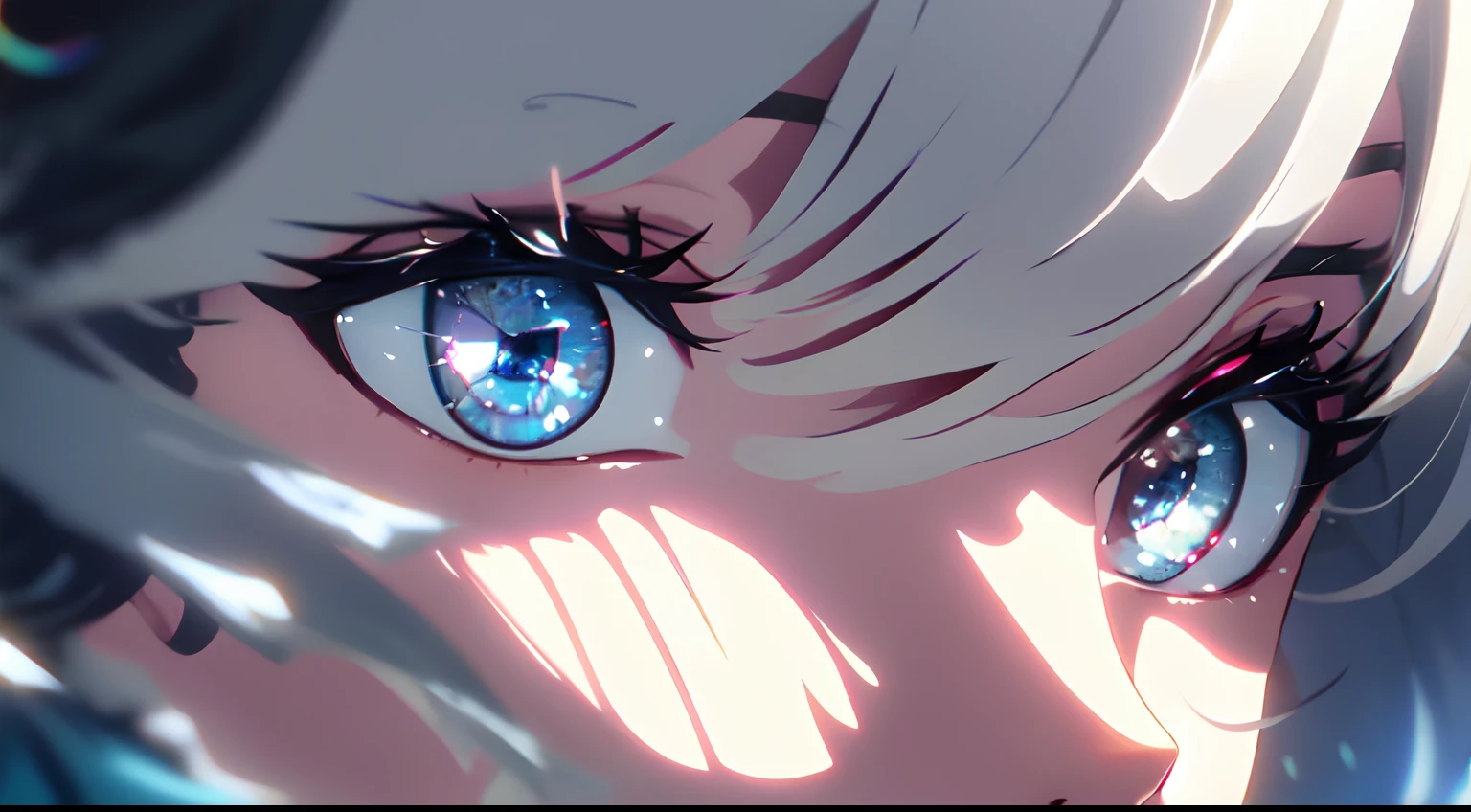 masterpiece, best quality, Eyes, (detailed eyes), (light blue eyes), (beautiful eyes), close up, (sky blue eyes), white hair