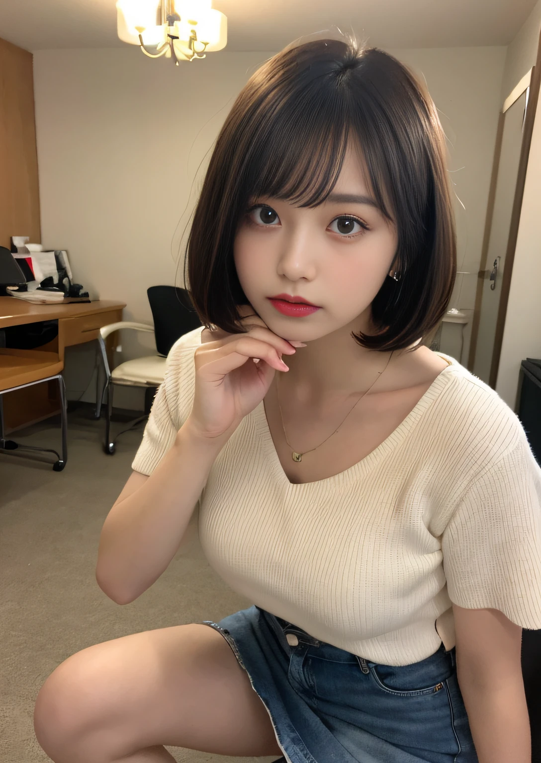short-hair、bangss