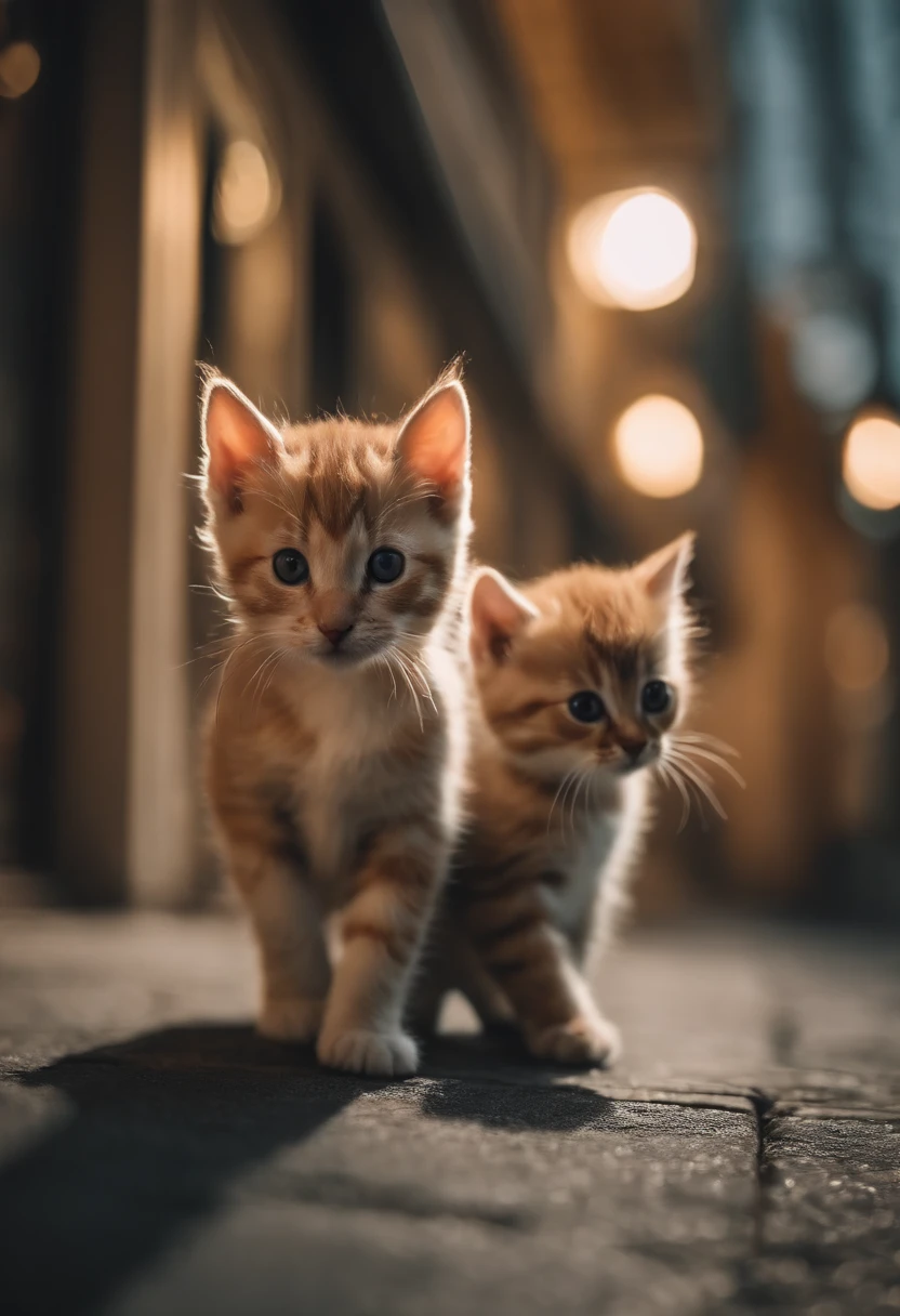 I have two little kittens, a cute little cat, cute kittens, Cutest, Incredibly cute, Adorable and cute, And cute and lovely. They are walking down the street with backpacks, Walking together, commute, Proudly walk down the street, And the cat is walking. They are cute in the style of 🍂 and 🍁, Adorable and cute, Cute and adorable, oh, nice and cute. They are known as real-life Tom and Jerry.