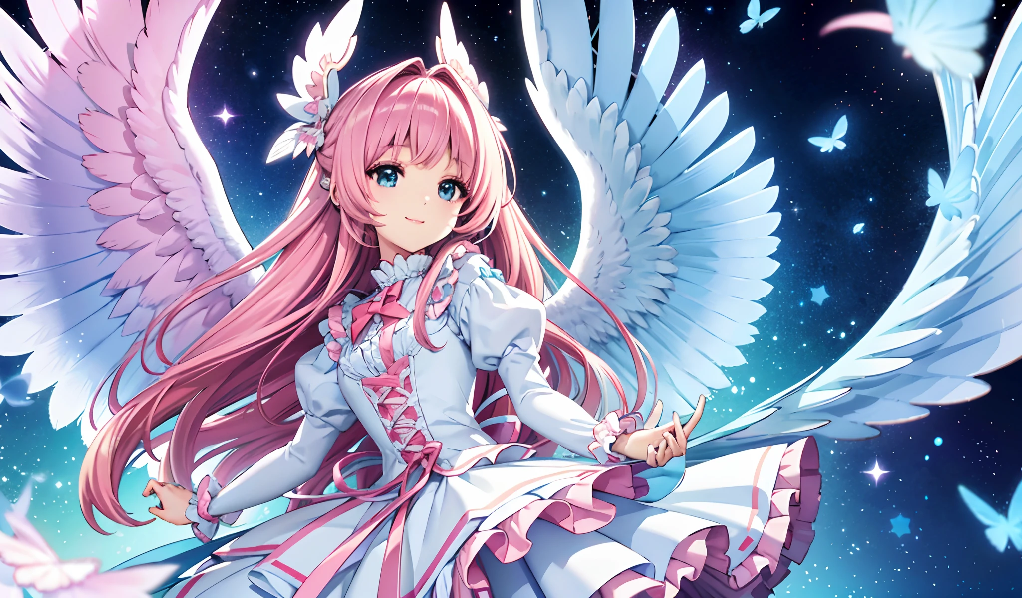 mika \(blue archive\),1girl,solo,single_side_bun,halo,low_wings,white_thighhighs,wedding_dress,full_body,looking_at_viewer,white_dress,garter_straps,blush,smile,white_leotard,hair_flower,showgirl_skirt,breasts,alternate_costume,white_wings,holding_bouquet,standing,veil,angel_wings,garter_belt,bare_shoulders,feathered_wings,high_heels,bride,closed_mouth,panties ,<lora:mika_(blue_archive)_image1356_2023-11-18_spv:1>,halo,. gorgeous,key visual,vibrant,studio anime,award-winning,professional,highly detailed,high budget,cinemascope,
