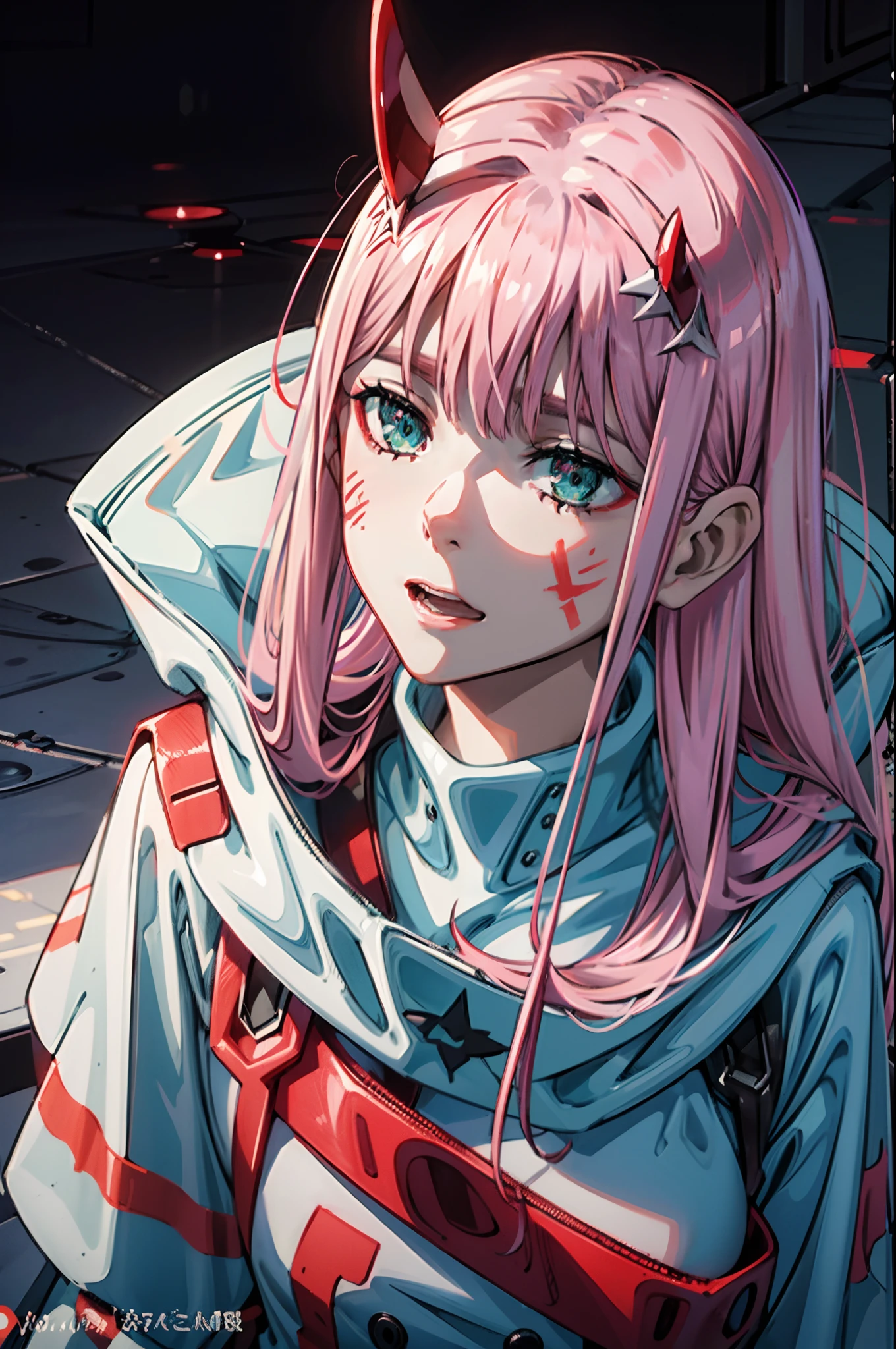 zero-two / Darling in the Franxx ] is wearing a mask, loish |, by Kamisaka Sekka, loish art style, a beautiful art illustration, digital art in pixiv, anime illustration, colorful illustration, supernatural art style, strange and dark art style, trend anime art, digital anime illustration, tumblr, by Yanagawa Nobusada