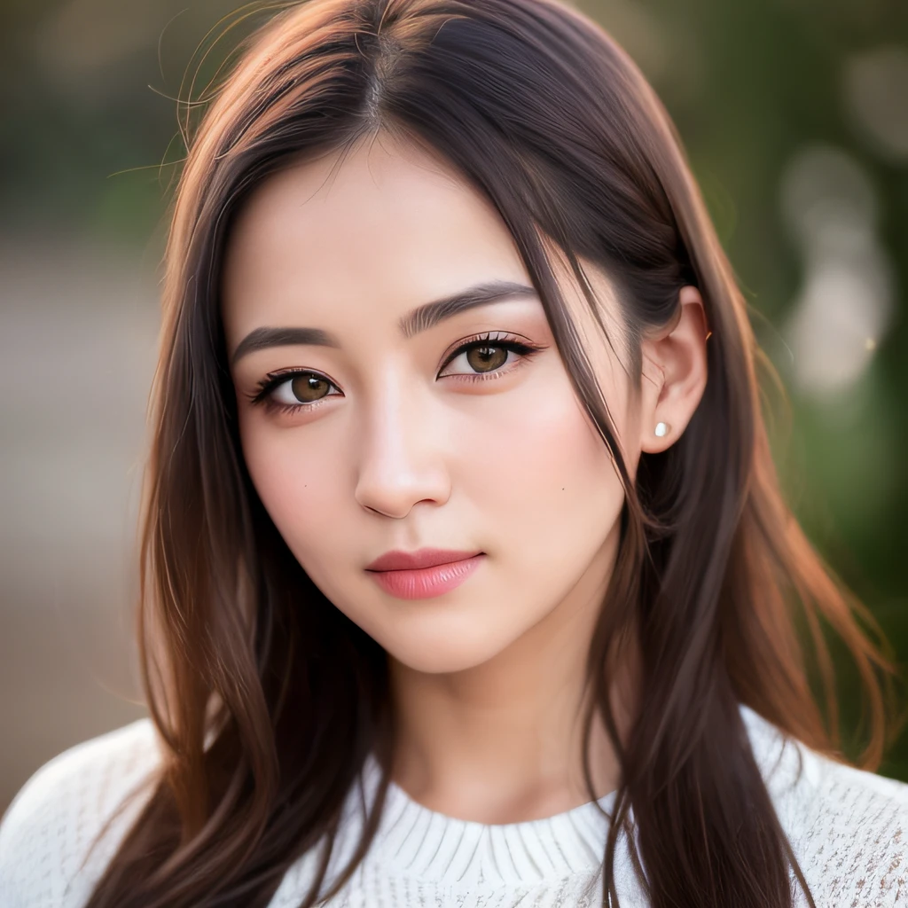 Looking at the audience, light makeup, realism, realistic photos, professional color correction, 8K, F2.4 aperture, 35mm lens, realistic real face, only the face area is included.