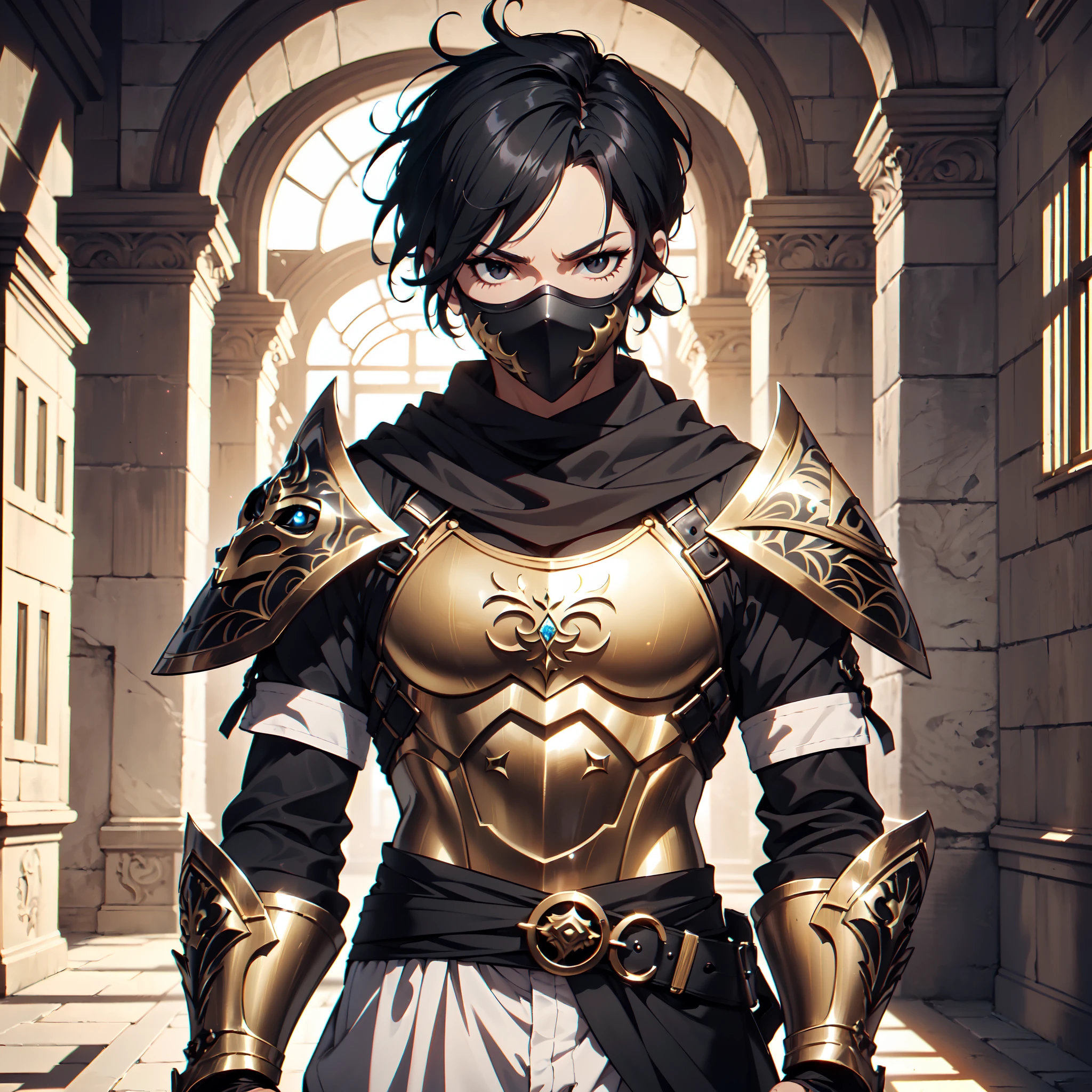128K Ultra High Definition,
128K Ultra High Quality,
128K Ultra High Resolution,
Best Definition,
Best Quality,
Best Resolution,
Perfectly Detailed,
Perfectly Designed,
Extremely Detailed,
Extremely Designed,
Hyper Detailed,
Hyper Definition,
Hyper Quality,
Hyper Resolution,
Masterpiece,
(((Anime))),
Body Shot,
(((Boy))),
Handsome,
Muscular Body,
(((Black Short Hair))),
(((Black Eyes))),
(((Hyper Detailed & Perfectly Designed With Ultra High Quality Bronze Engravings & Jeweled Ninja Armor With Mask))),
(((Inside Of Medieval Royal Palace Background Scenery))),