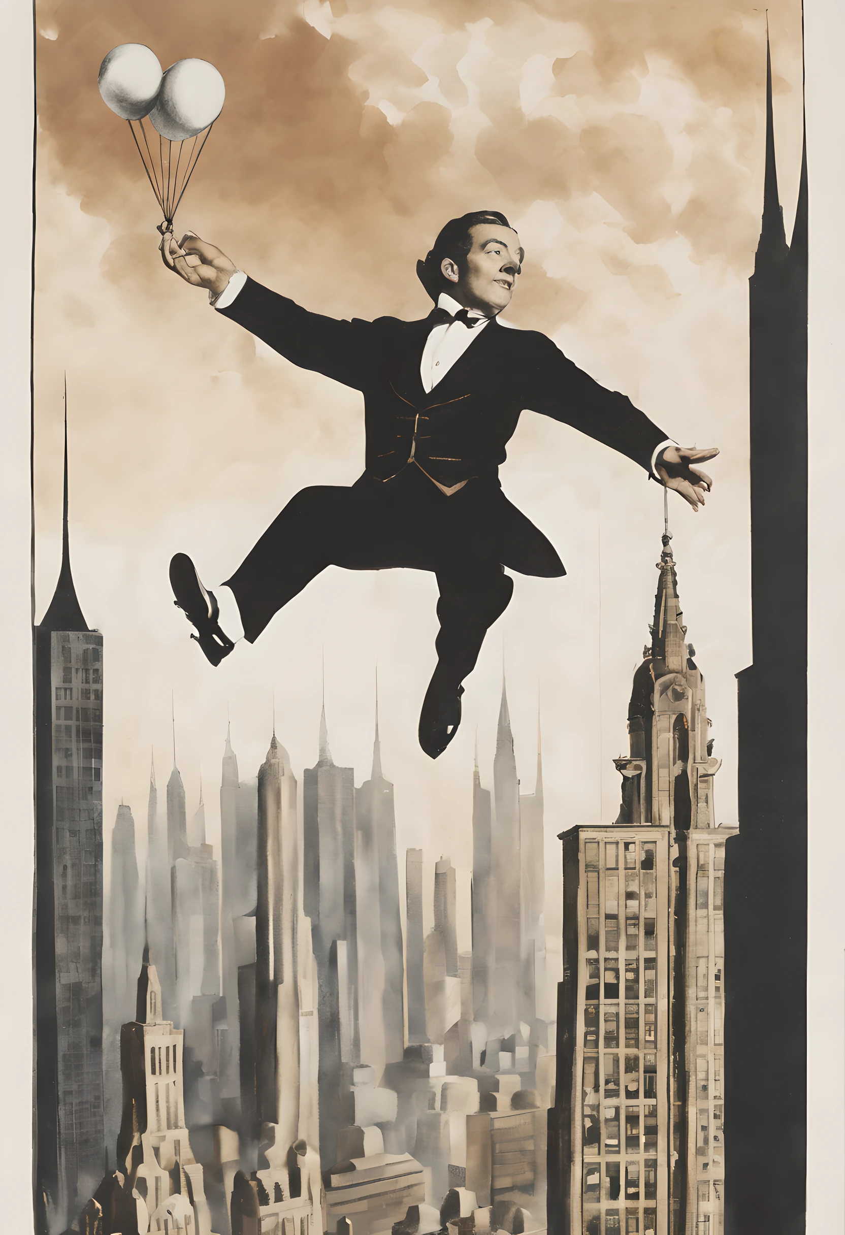 A rare genius magician、Airborne、Skyscrapers in Manhattan、