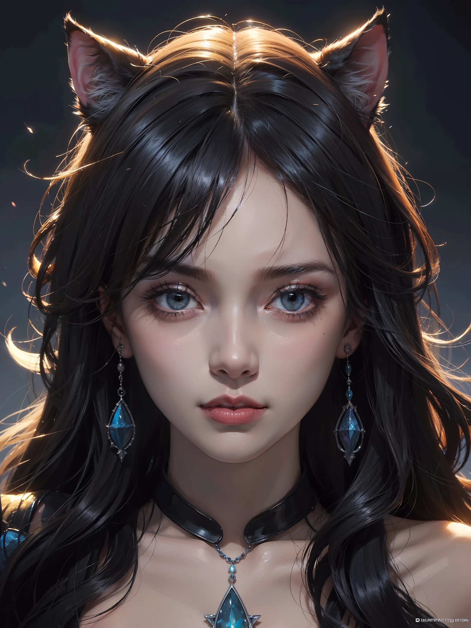 vivd colour, Cat herd, The huge Marvel-style scenography of Kahn Griffith and Vadim Assin, Abstract beauty, Centered, Looking at the camera, nearing perfection, Dynamic, Moonlight, Highly detailed, Oil painting, art stations, concept-art, smooth, Sharp focus, illustration, White background
