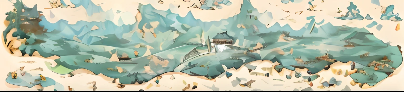 There is a map of the town,There are a lot of buildings inside, Onmyoji detailed art, Game map, onmyoji, steam workshop maps, Detailed scenery —width 672, 4 k hd illustrative wallpaper, Cute detailed digital art, arte de fundo, artwork in the style of z.Show on the. gu, colorful kitsune city, Very many buildings