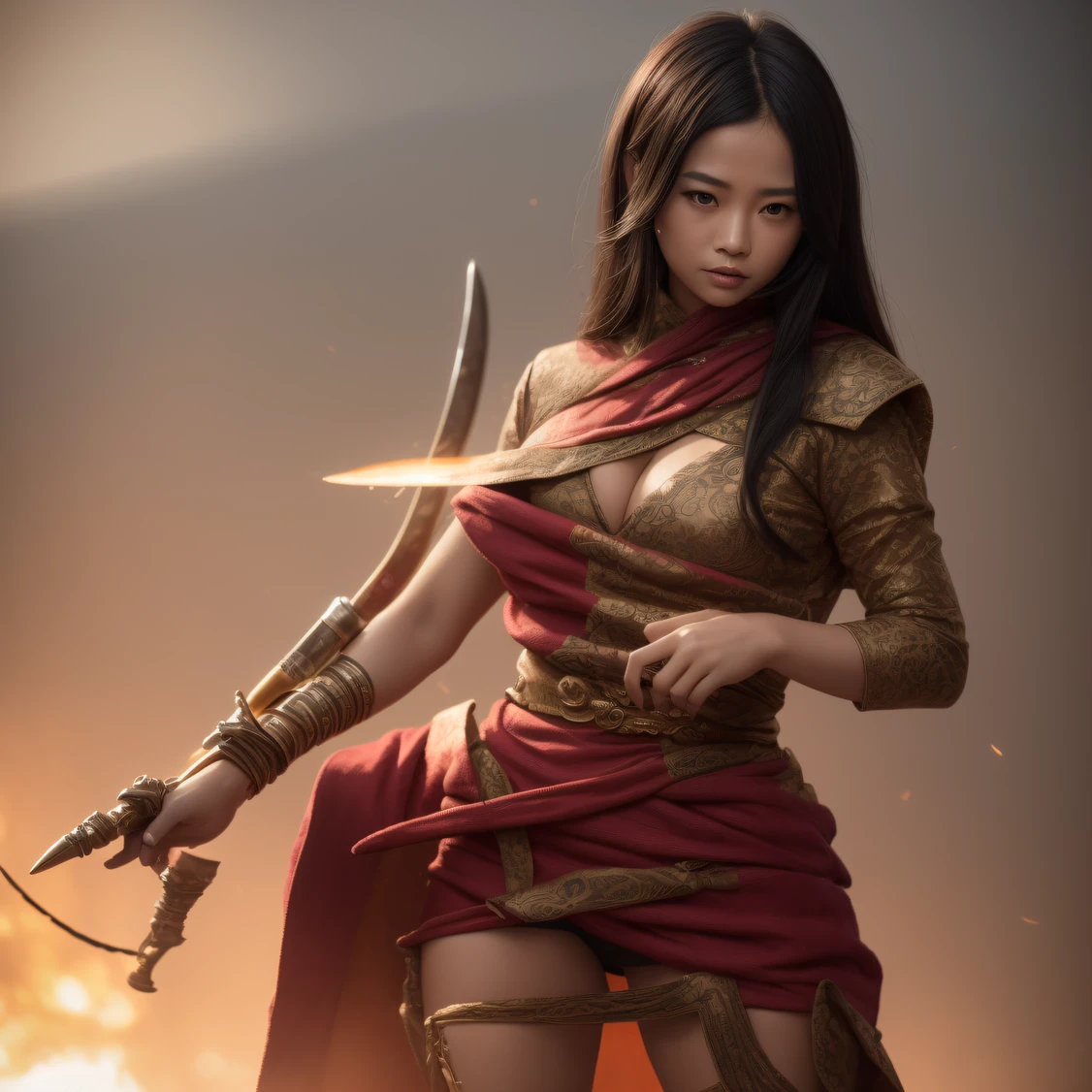 CG Giant Secret Realm,Asian women pose in colorful bikinis, Realistic secret manga girl rendering, detailed face of a asian girl, Realistic in the secret world, Smooth CG art, Realistic. Cheng Yi, Realistic secret style, A lovely secret rendering, Rendu portrait 8k, Render character art 8 K, Kawaii realistic portrait, (Linen batik scarf), Angry fighting stance, looking at the ground, Batik linen bandana, Chinese python pattern long-sleeved garment,Uncharted(Abstract propylene splash:1.2), Dark clouds lightning background,废墟(realisticlying:1.4),Black color hair,Flour fluttering,Telephoto lens high, A high resolution, the detail, RAW photogr, Sharp Re, Nikon D850 Film Stock Photo by Jefferies Lee 4 Kodak Portra 400 Camera F1.6 shots, Rich colors, ultra-realistic vivid textures, Dramatic lighting,8K quality, Girls,Backstreets, Dark clouds lightning background(realisticlying:1.4),Black color hair,Uncharted, RAW photogr, Sharp Re, Nikon D850 Film Stock Photo by Jefferies Lee 4 Kodak Portra 400 Camera F1.6 shots, Rich colors, ultra-realistic vivid textures, Drama light film CG society,Tropical canyon battle scene、Chinese big breasts、Vintage trench coat、three kingdom、ember、100 people、Faraway view、intense battles、high detal、masuter piece、NSFW,Multi-layered long-sleeved gauze garment,Quick-dry vest,Colorful cotton and linen sweater,Red and black snake cloak cloak,Doomsday ruins(Uncharted)Climb the streets(Armageddon)eyes filled with angry,He clenched his fists