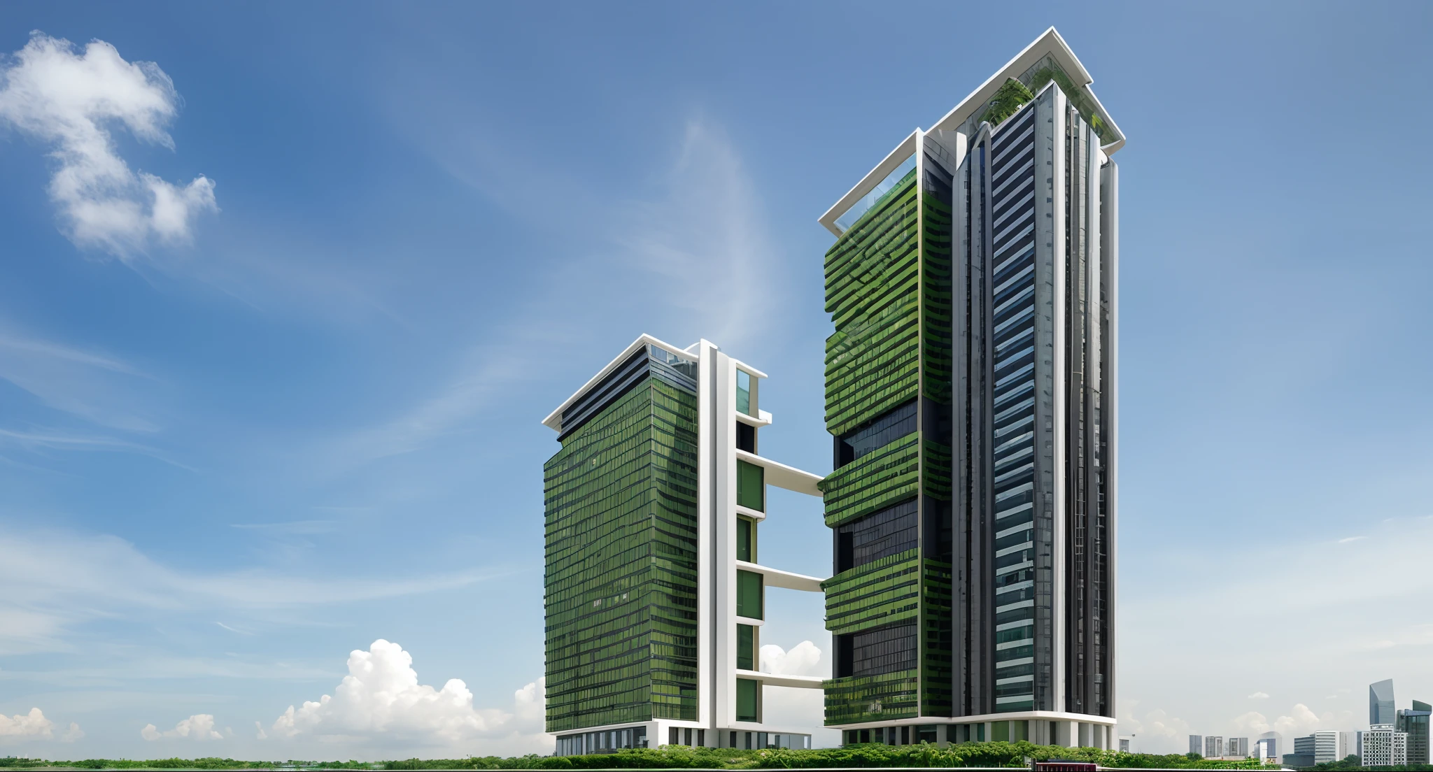 City, Singapore building, morden, asia, develop, green trees