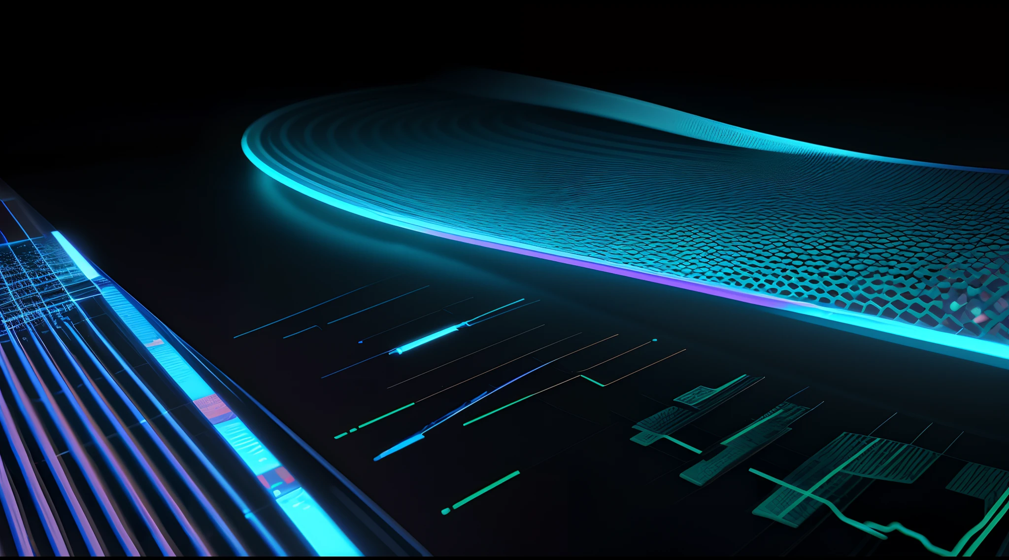 Engaging 3D visualization featuring stunning graphs、glinting