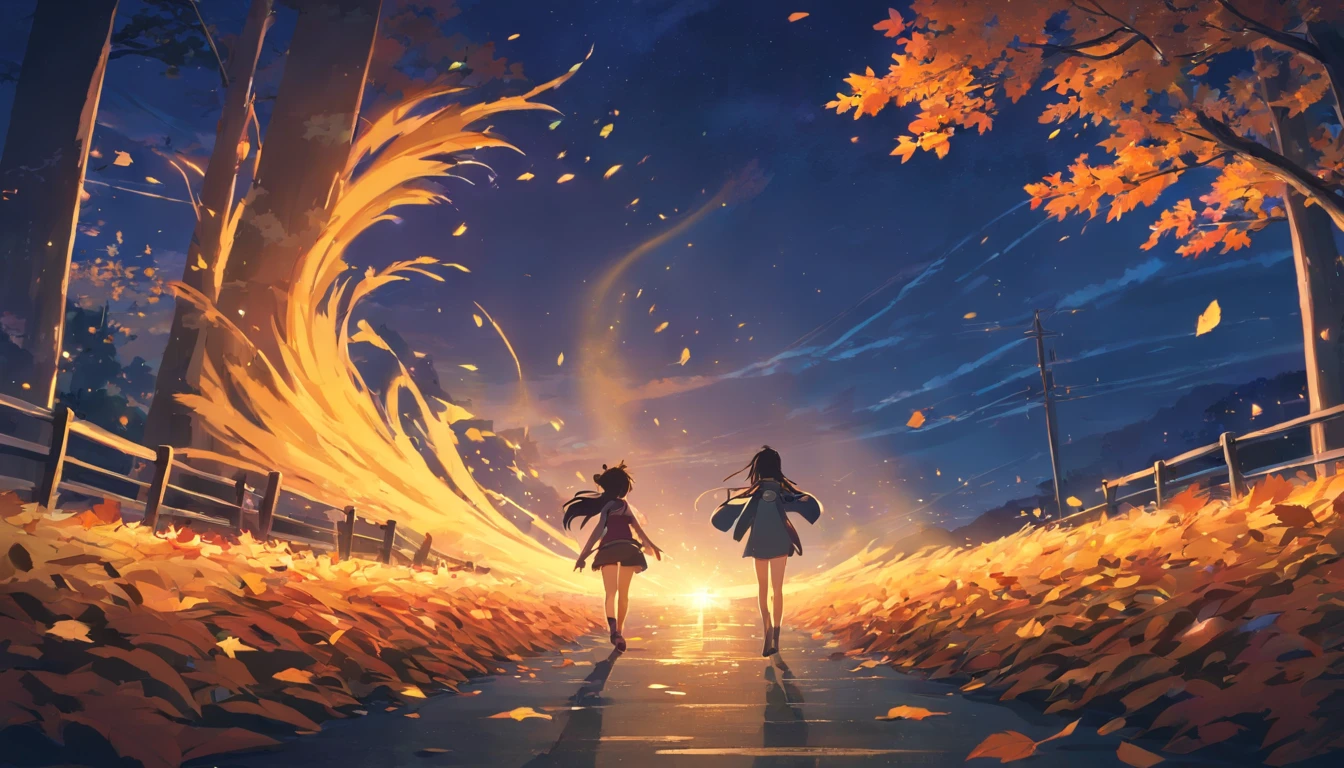 Dark at night,Darkness is infinite。The roar of the beast echoed in the valley,sonic boom,Wood twists,The wind howled,Fallen leaves fly。