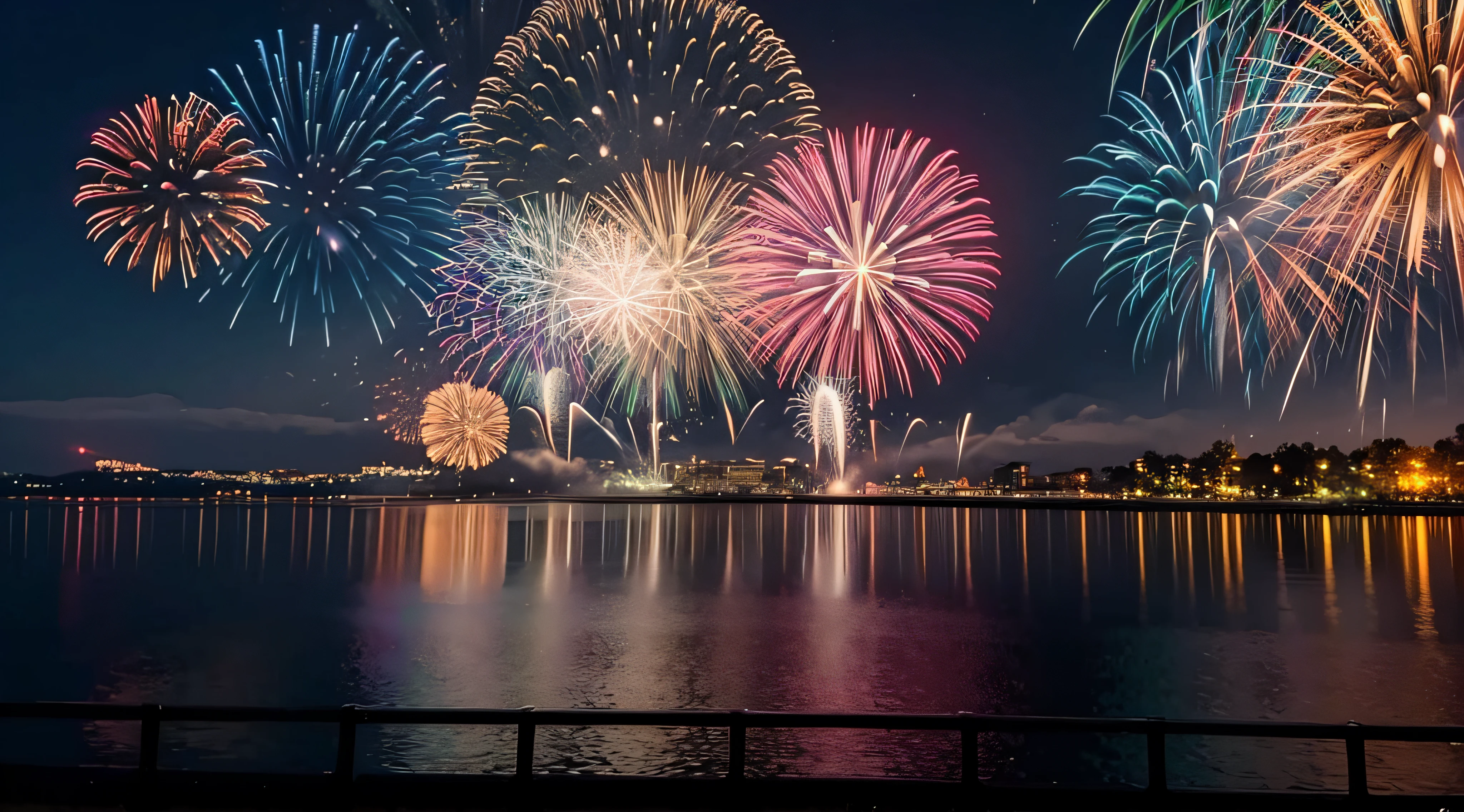 background with fireworks