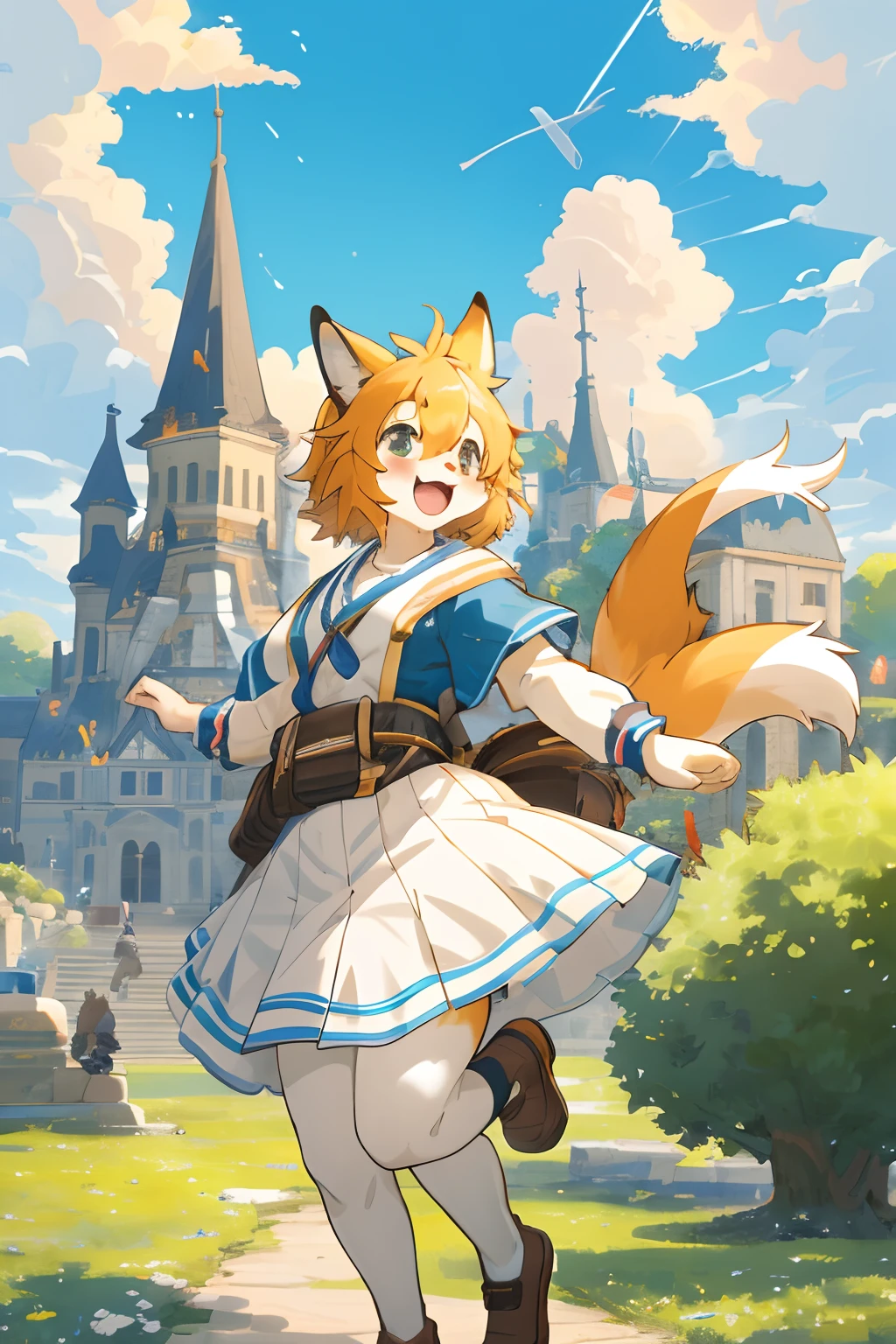 cover_page, super high resolution, detailed background, World Heritage Site, 6+boys, 6+girls, Happy, joyful, absurdres(Photos of solo travelers)(kemono, furry anthro),