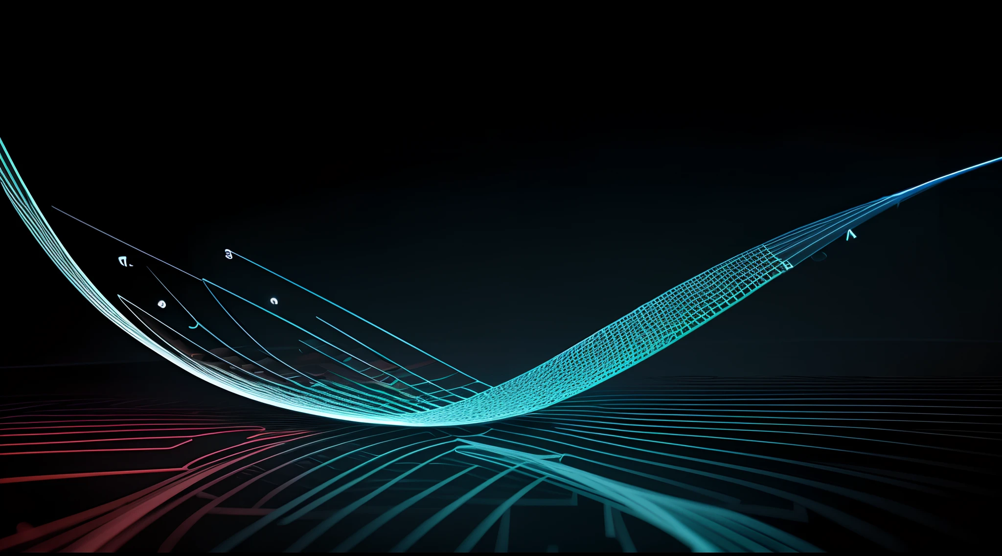 Engaging 3D visualization featuring stunning graphs、glinting