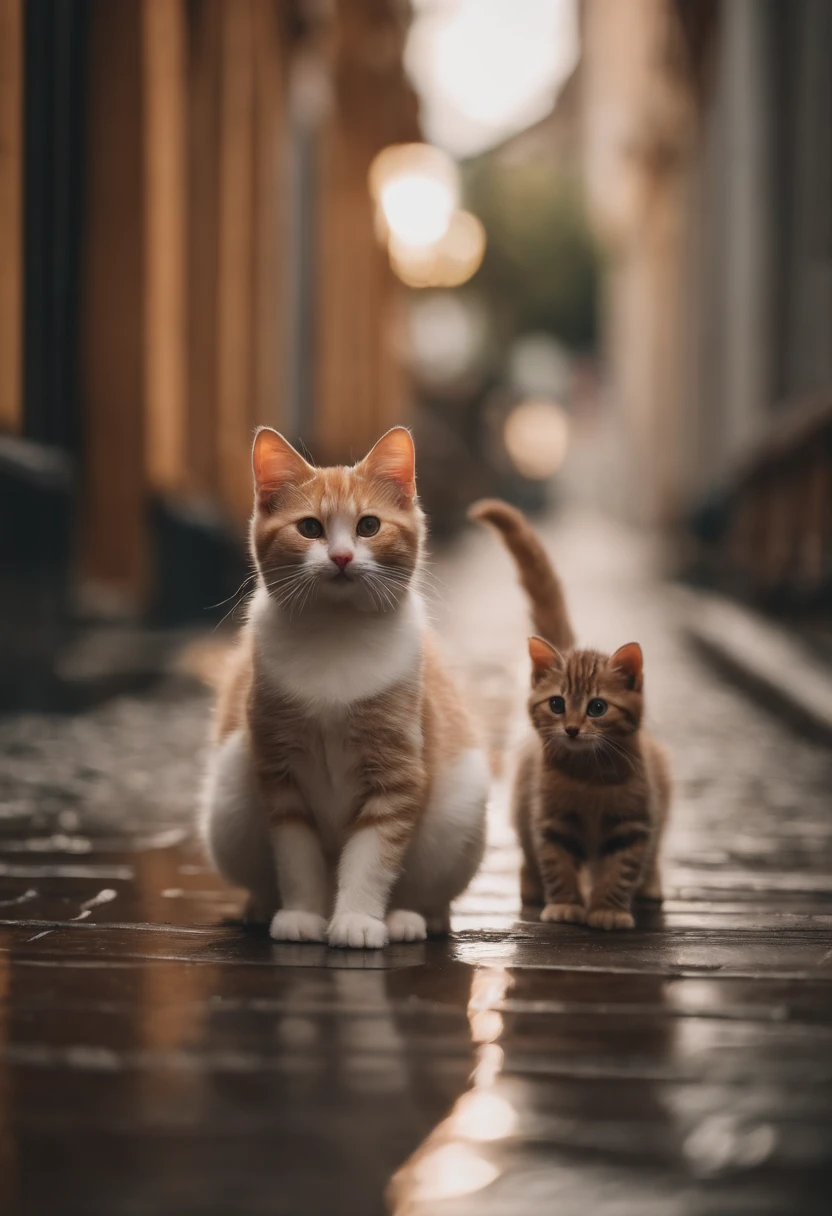 I have two little kittens, a cute little cat, cute kittens, Cutest, Incredibly cute, Adorable and cute, And cute and lovely. They are walking down the street with backpacks, Walking together, commute, Proudly walk down the street, And the cat is walking. They are cute in the style of 🍂 and 🍁, Adorable and cute, Cute and adorable, oh, nice and cute. They are known as real-life Tom and Jerry.