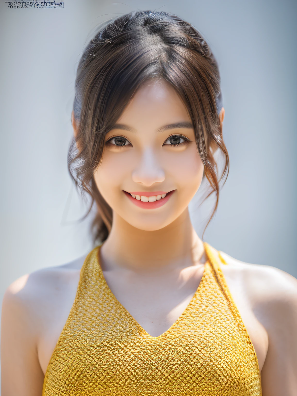 1 girl,light smile,full body,simple background,
master piece,4K,8K,(master piece,ultra high resolution:1.5),(master piece,photo realistic:1.5),master piece,detailed eyes,master piece,detailed face,
