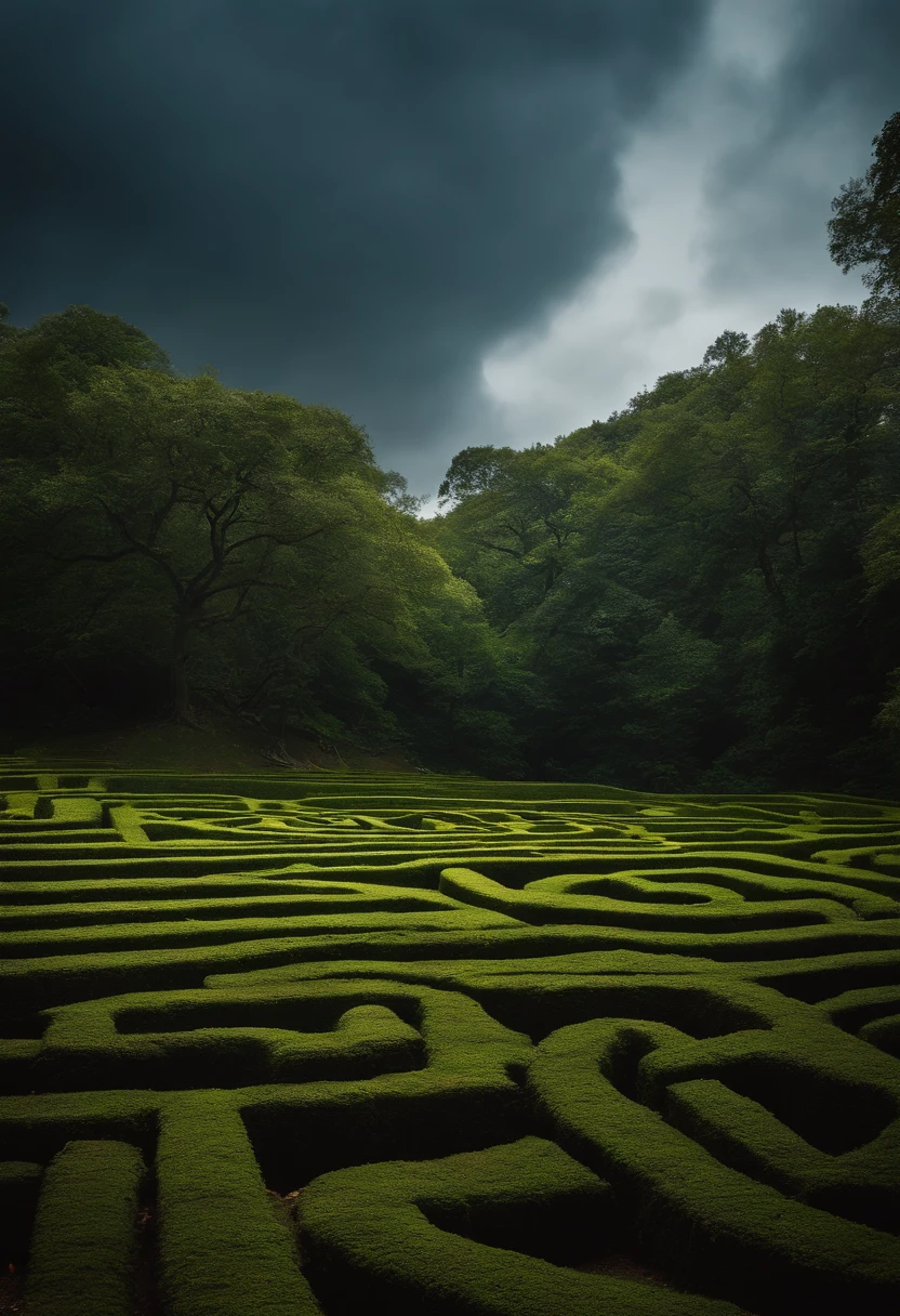 a maze made of roots. cinematographic lighting. 16:9. SONY ILME-FX3