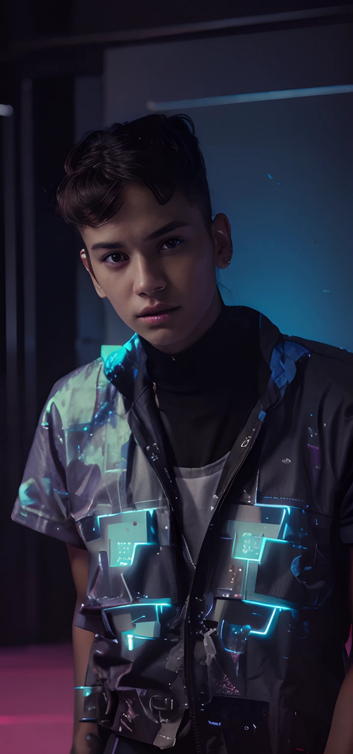 (masterpiece), (extremely intricate:1.3), (realistic), 1boys , david \(cyberpunk\) ,detailed 4k skin,determined,nature skin color, cyberpunk \(series\), cyberpunk edgerunners, the most beautiful eyes in the world, leather reflections, cool yellow jaket,shaved sides at the alternate hairstyle,upper body, outdoors, ,close up,intense neon lights , professional photography of stunning man , night cyberpunk city background,detailed, sharp focus, dramatic, award winning, cinematic lighting, octane render, unreal engine, volumetrics dtx, (film grain), <lora:LowRA:0.2>, <lora:David Martinez:0.7>