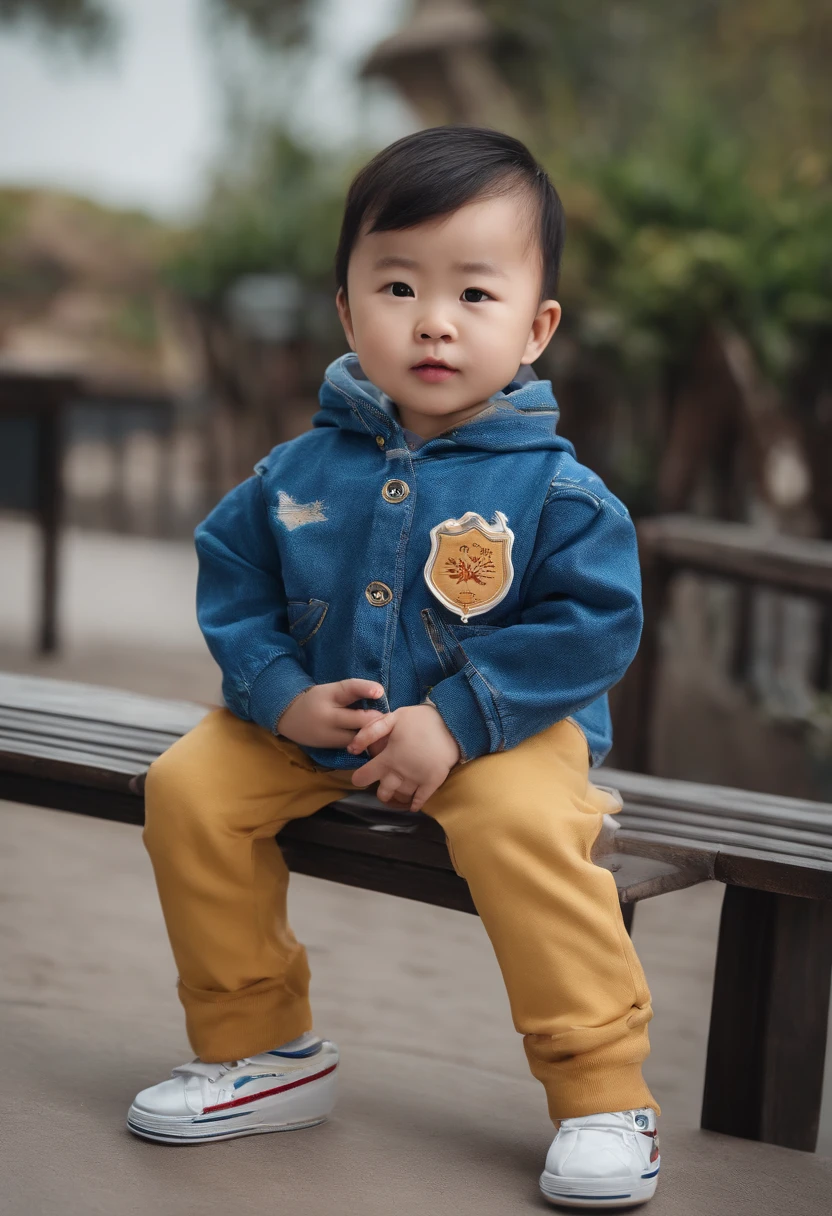 arafed ddler sitting on the floor in front of a door, cute boy, young boy, 2 yelittle kid,image, portrait picture, potrait, thawan duchanee, kid, little boy, toddler, , young chil sitting on temple staiyan nag, portait image, in front of the house