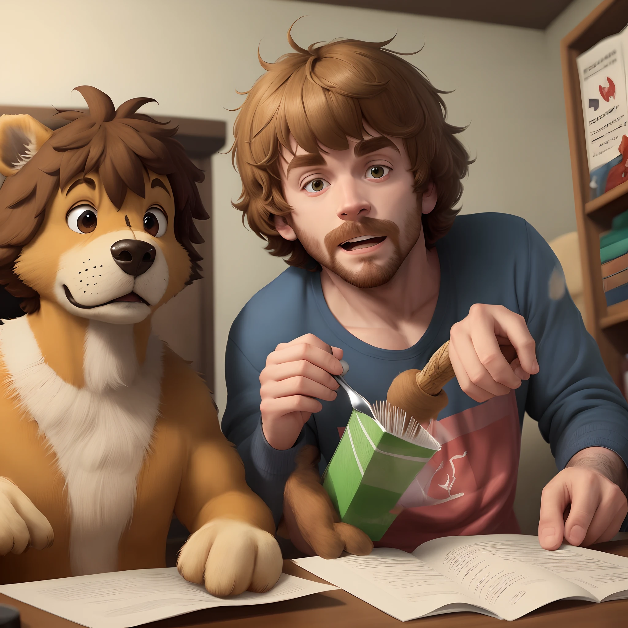 shaggy and scoop doing task fraud
