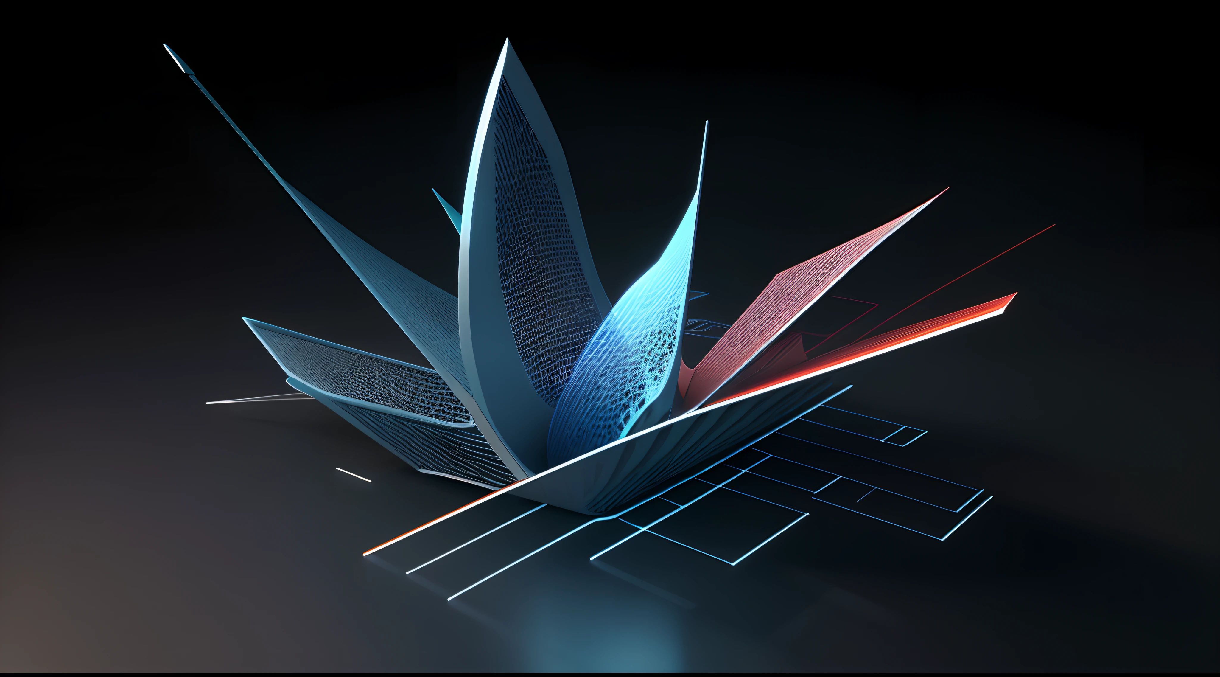 Engaging 3D visualization featuring stunning graphs、glinting