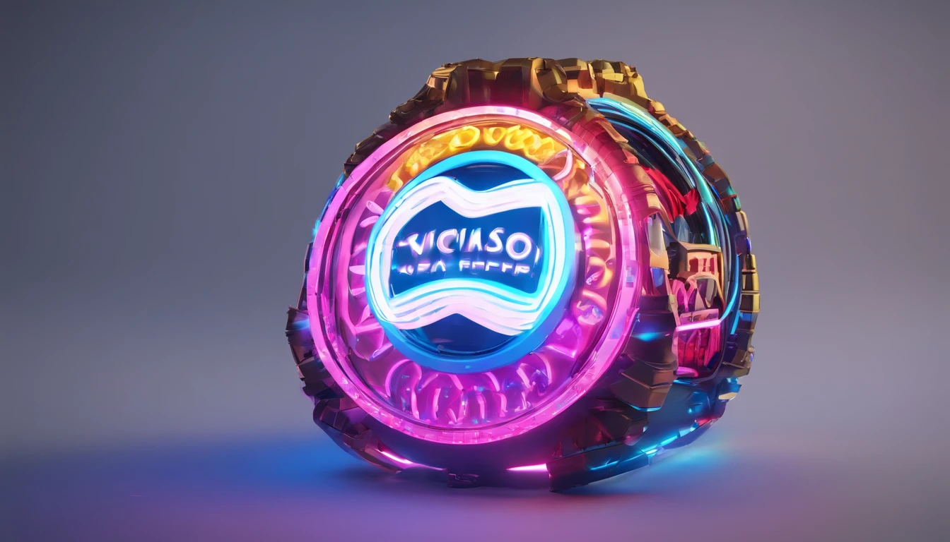 solid　neons　With depth　Luminous Circle　kosmos