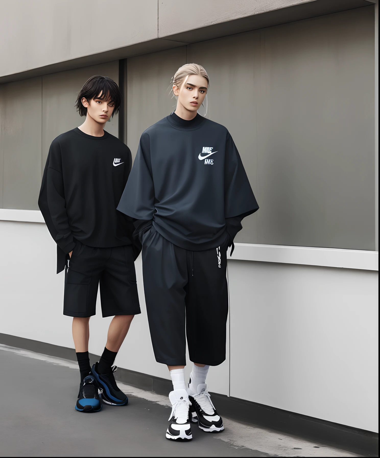 Made me an ultra realistic style clothing brand a mix still jacquemus And nike