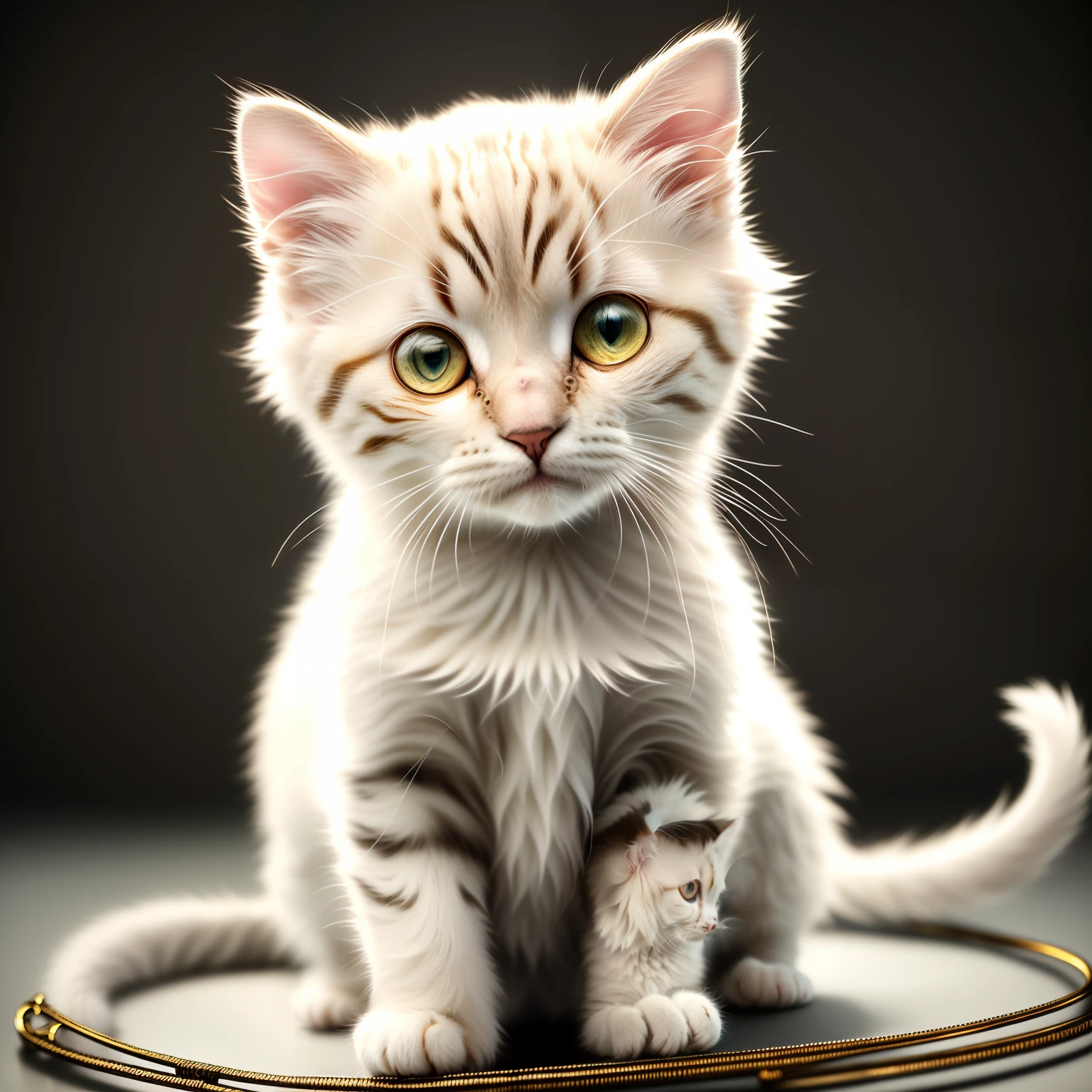 russian kitten, ([tail | detailed wire]:1.3), (intricate details), hdr, (intricate details, hyperdetailed:1.4), 4k textures, soft cinematic light, photolab, hdr, intricate, elegant, cinematic shot, vignette, centered