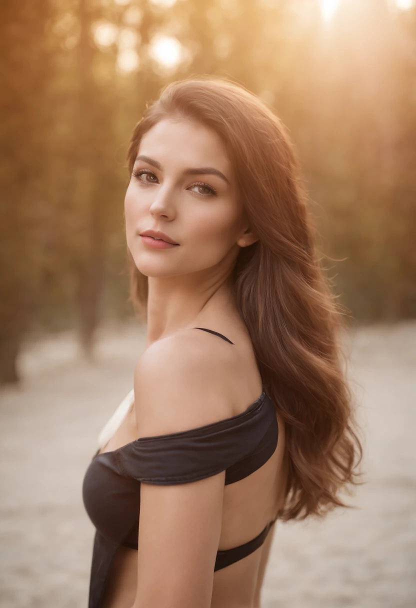Photograph of a German woman. Fit face. 27years old, Sharp chin, Photography, RAW photo, Masterpiece,Big chest,disturb, extremely detailed photo, Digital SLR, Photorealistic 1.4, Super hi,It's nothing, Best quality, Full body picture, Tall, shades, Busty,Black and blonde mixed hair, shoulder-lengthhair,Wearing Bikini
