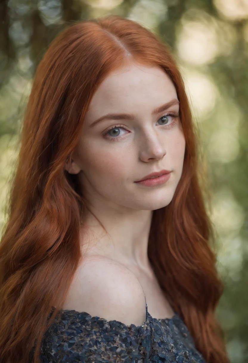 Gorgeous 18 year old redhead, long straight hair.