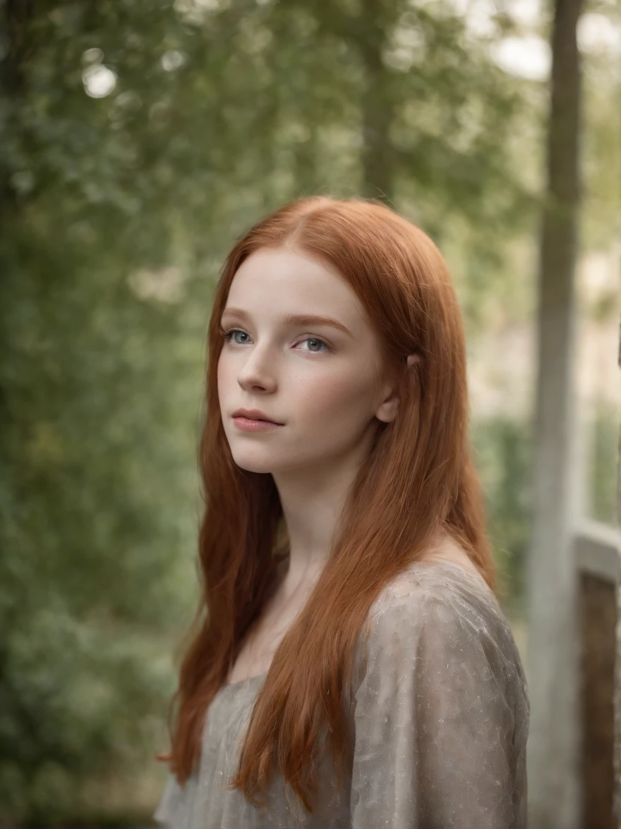 Gorgeous 12 year old redhead, long straight hair.