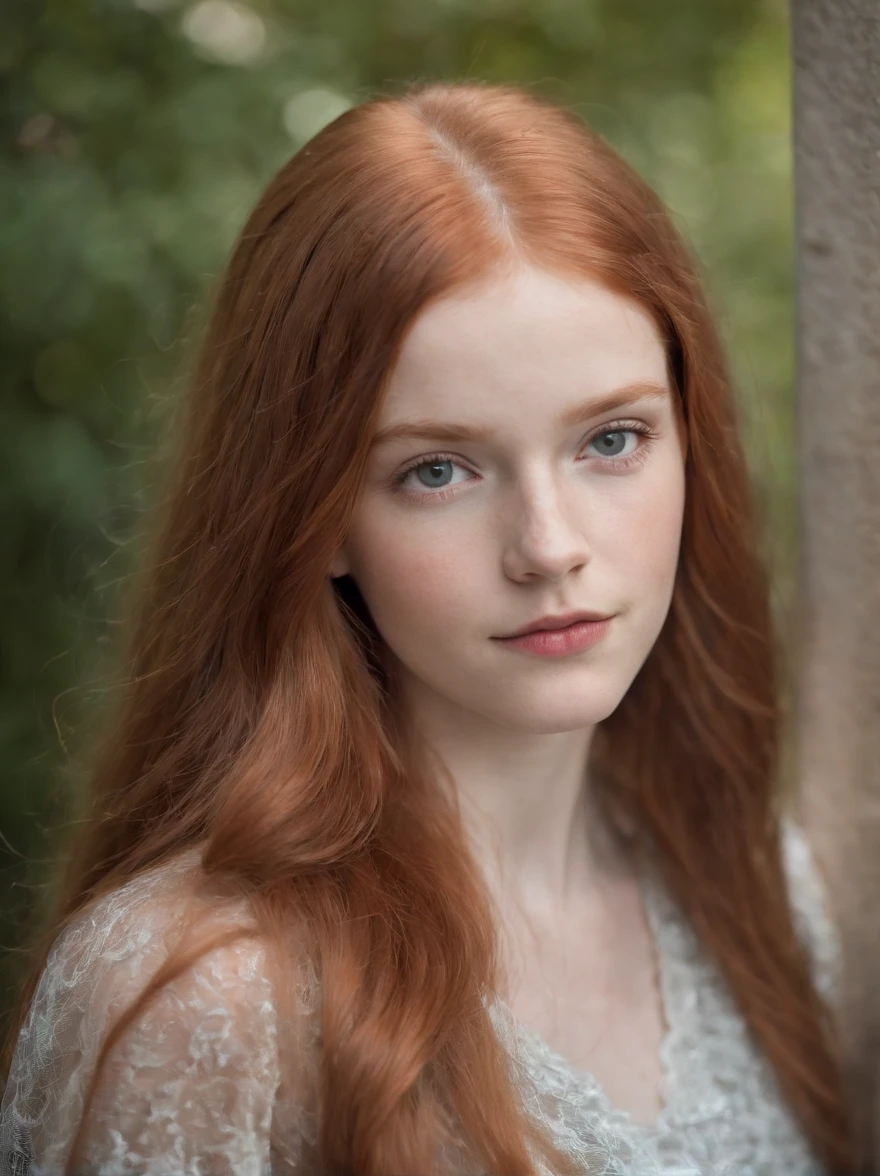 Gorgeous 12 year old redhead, long straight hair.