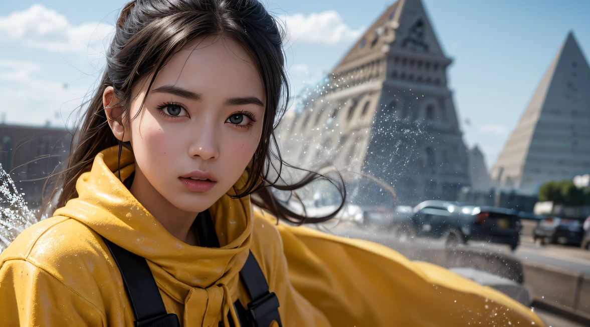 Best quality, High_Resolution, distinct_image, Detailed background ,Girl, Hanbok,flower,sonoko,Moon, Night,Dutch angle, Wide shot, crown,Realistic painting_book_cover:1.3, Little girl goes to the pyramids,CG Giant, Smooth CG art, Realistic. Cheng Yi, Realistic secret style, A lovely secret rendering, Rendu portrait 8k, Render character art 8 K, Kawaii realistic portrait, (Linen batik scarf), Angry fighting stance, looking at the ground, Batik linen bandana, Chinese python pattern long-sleeved garment,Uncharted(Abstract propylene splash:1.2), Dark clouds lightning background,废墟(realisticlying:1.4),Black color hair,Flour fluttering,Telephoto lens high, A high resolution, the detail, RAW photogr, Sharp Re, Nikon D850 Film Stock Photo by Jefferies Lee 4 Kodak Portra 400 Camera F1.6 shots, Rich colors, ultra-realistic vivid textures, Dramatic lighting,8K quality, Girls,Backstreets, Dark clouds lightning background(realisticlying:1.4),Black color hair,Uncharted, RAW photogr, Sharp Re, Nikon D850 Film Stock Photo by Jefferies Lee 4 Kodak Portra 400 Camera F1.6 shots, Rich colors, ultra-realistic vivid textures, Drama light film CG agency,Tropical canyon battle scene、Chinese big breasts、Vintage trench coat、three kingdom、ember、100 people、Faraway view、intense battles、high detal、masuter piece、NSFW,Multi-layered long-sleeved gauze garment,Quick-drying vest,Colorful cotton and linen sweater,Red and black snake cloak cloak,Doomsday ruins(Uncharted)Climb the streets(Armageddon)eyes filled with angry,He clenched his fists