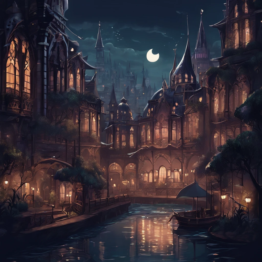 A Hollow Knight themed city wallpaper