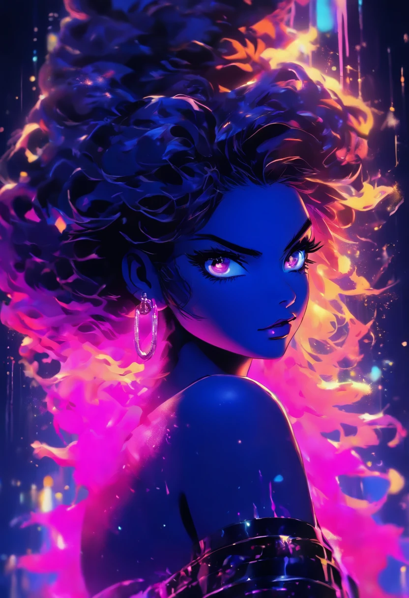 ( Absurd , High quality , Ultra detailed, careful with hand )Zodiac - Sagittarius goddess , Similar to Latin goodness . Optimistic, fair-minded, funny and intellectual face . Reckless, cold-hearted, Impatient, overconfident style . Dark blue eyes (eye detailed) , dardark blue hair,glittery , Transparent dress , in the ocean with stars , Whole body , Nature of fire , god Chiron