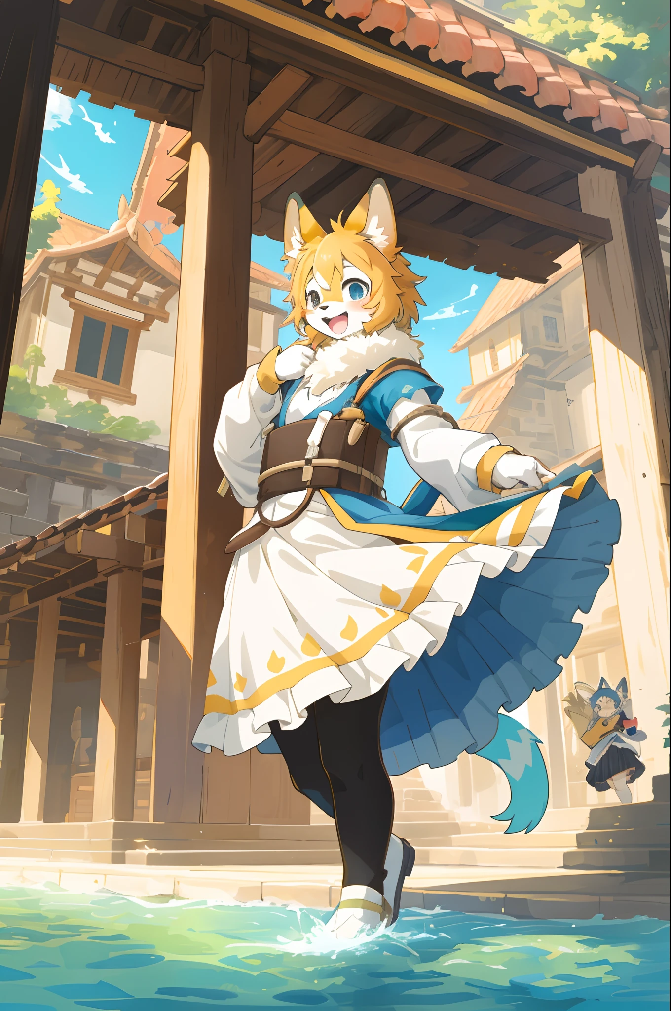 cover_page, super high resolution, detailed background, World Heritage Site, 6+boys, 6+girls, Happy, joyful, absurdres(Photos of solo travelers)(kemono, furry anthro),