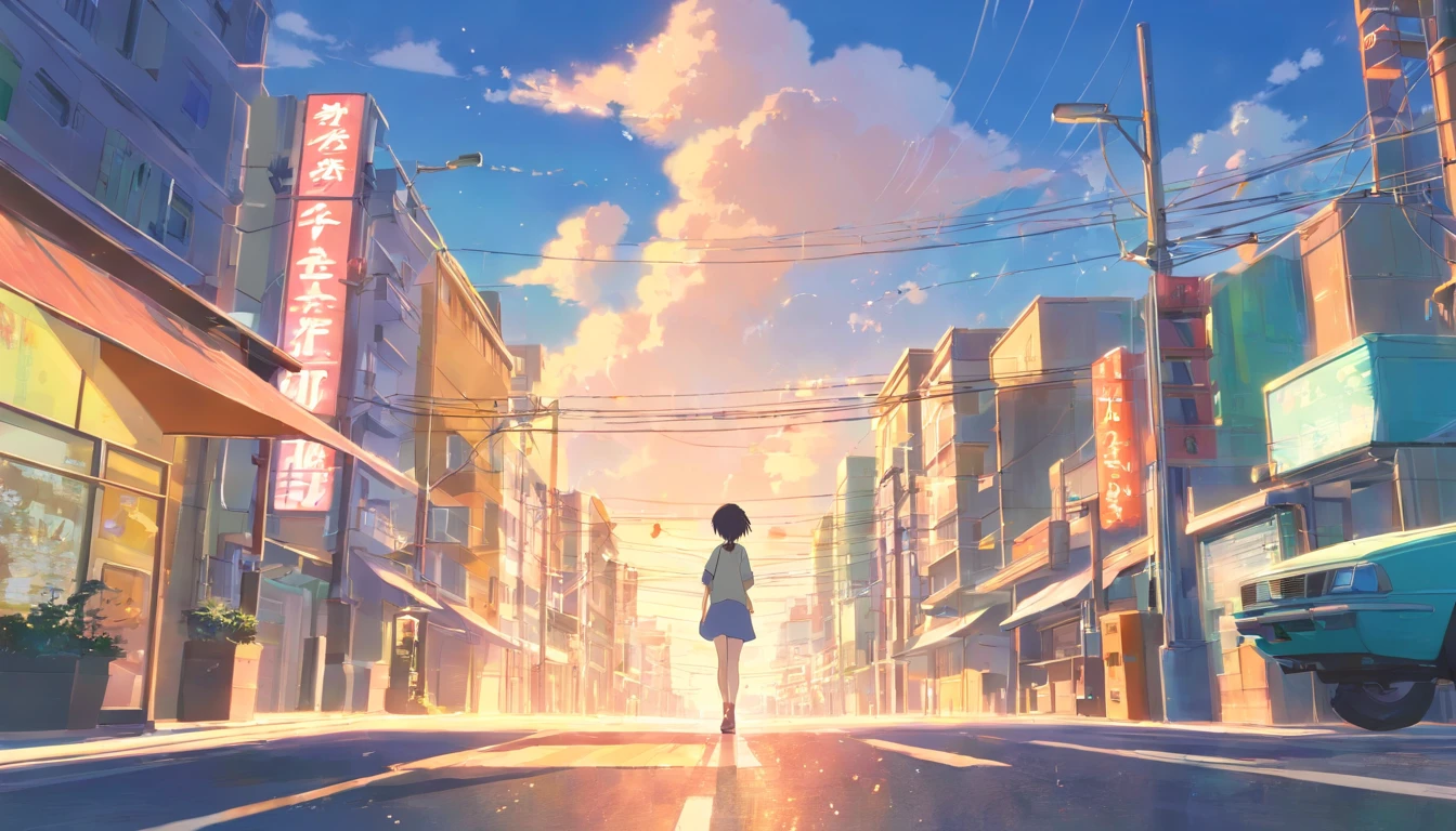 Cidade em dia chuvoso