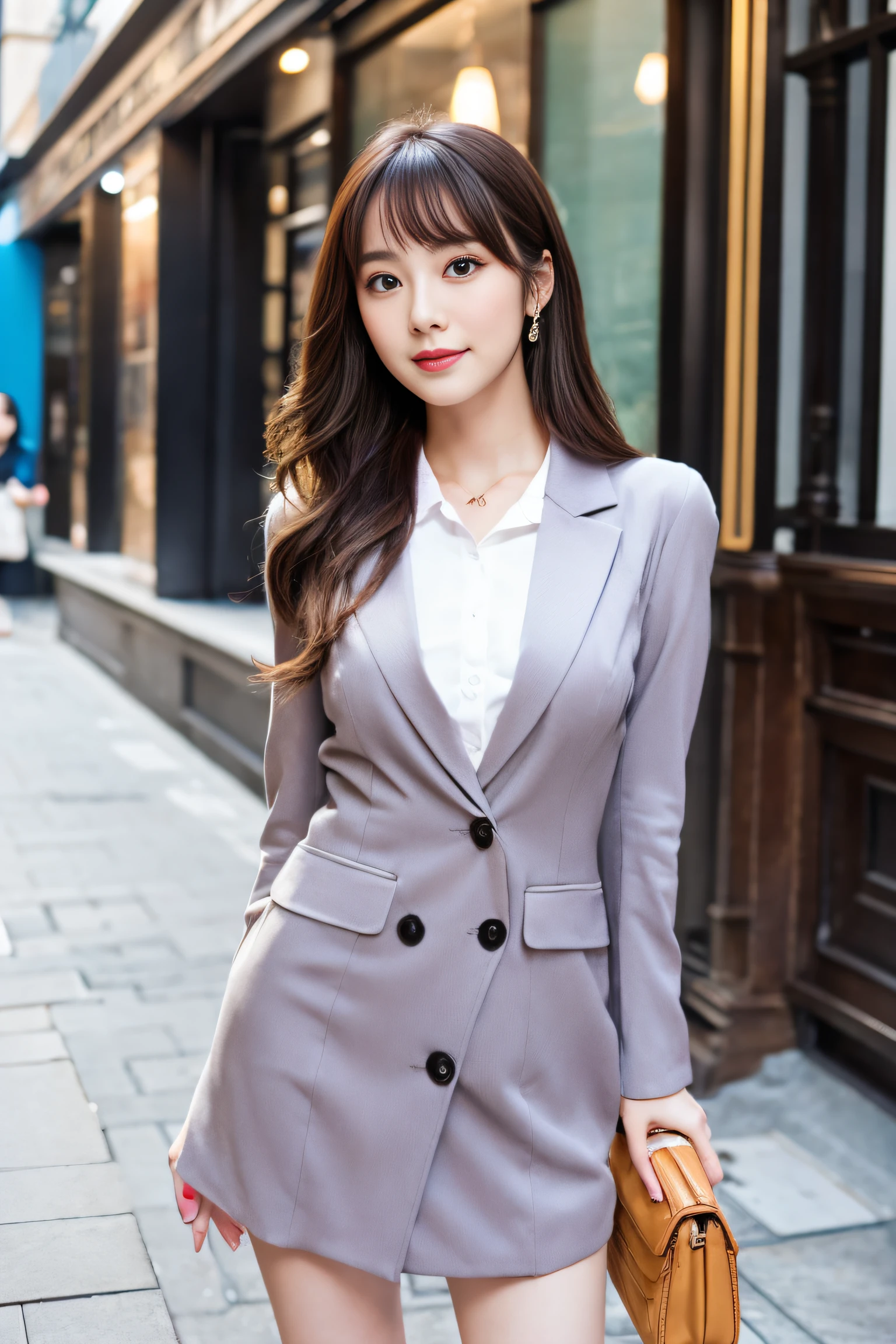 1 woman、28 year old,kawaii、kawaii,Very cute、kawaii、Beautiful fece、Style like a professional model、Well-proportioned body、Kinda sexy、Stylish outfit、