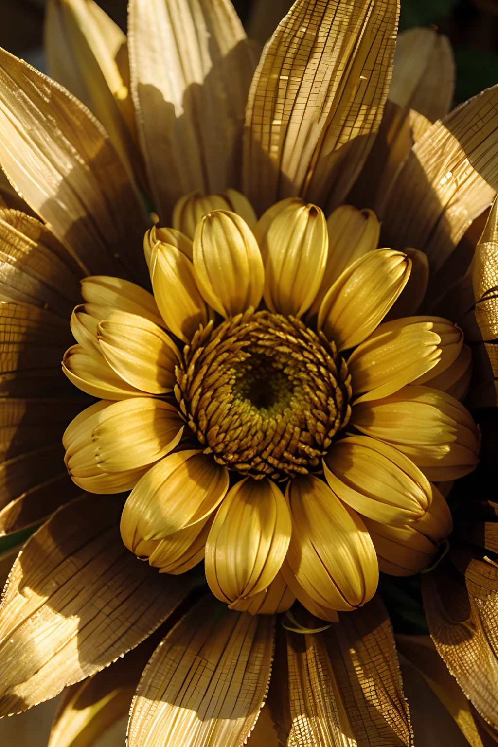 Close-up of the Golden Silk,A chrysanthemum fills the entire picture