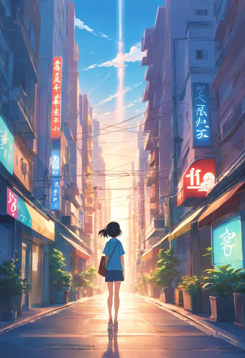 Blend in with the city a person