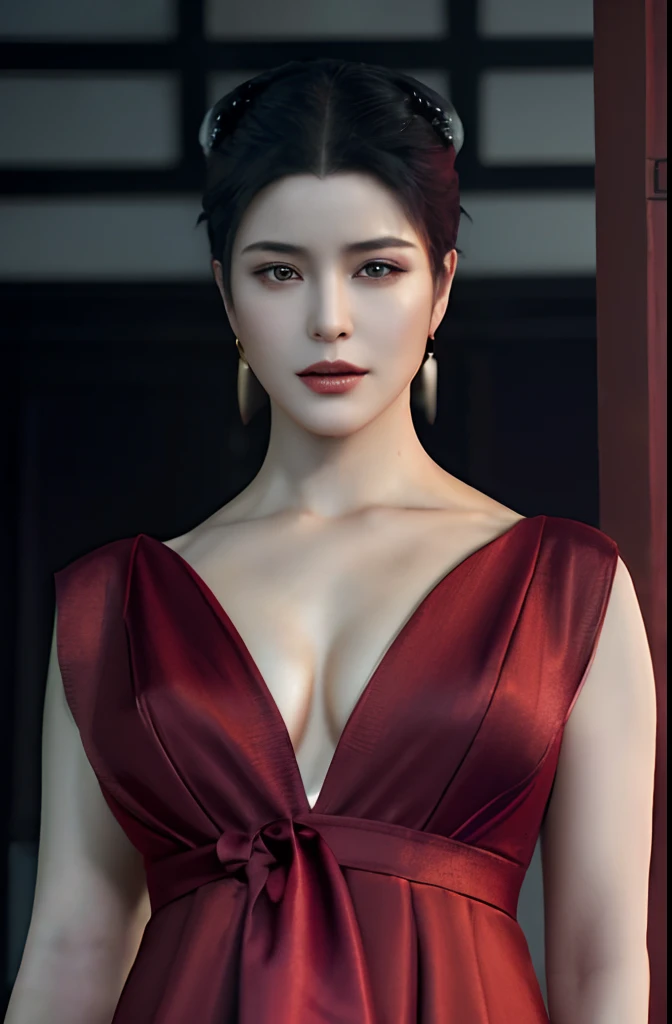 (Highest quality:1.3), cinematic shot, masterpiece, (sharp focus:1.5), (photorealistic:1.3), Ada Wong, 35 years old Woman, revealing clothes, Sexy woman, hot woman, gorgeous character, lusty Beauty, seductive, sensual lust in her beauty, erotic clothes, Ada Wong is a prominent character in the Resident Evil video game series. She is known for her mysterious and enigmatic persona. With her striking appearance, Ada often wears a beautiful qipao dress, which is a traditional Chinese outfit. Her dark hair, intense eyes, and a penchant for high heels contribute to her alluring and iconic look.
Ada is characterized by her intelligence, resourcefulness, and combat skills. She's skilled in using firearms, melee weapons, and gadgets, making her a versatile fighter. Throughout the series, she's often seen as an independent and secretive individual, driven by her own motives. Her interactions with other characters are usually marked by a sense of ambiguity and hidden agendas.
Ada's involvement in the series typically revolves around espionage, uncovering conspiracies, and dealing with biohazard outbreaks. Her complex relationships with other characters, such as Leon S. Kennedy, contribute to the intrigue and drama within the game's narrative. Overall, Ada Wong's multifaceted personality, captivating appearance, and central role in the Resident Evil series make her a memorable and iconic game character, resident evil character,(highly detailed skin), (detailed face), detailed background, cinematic scene, intricate details, UHD, detailed eyes,