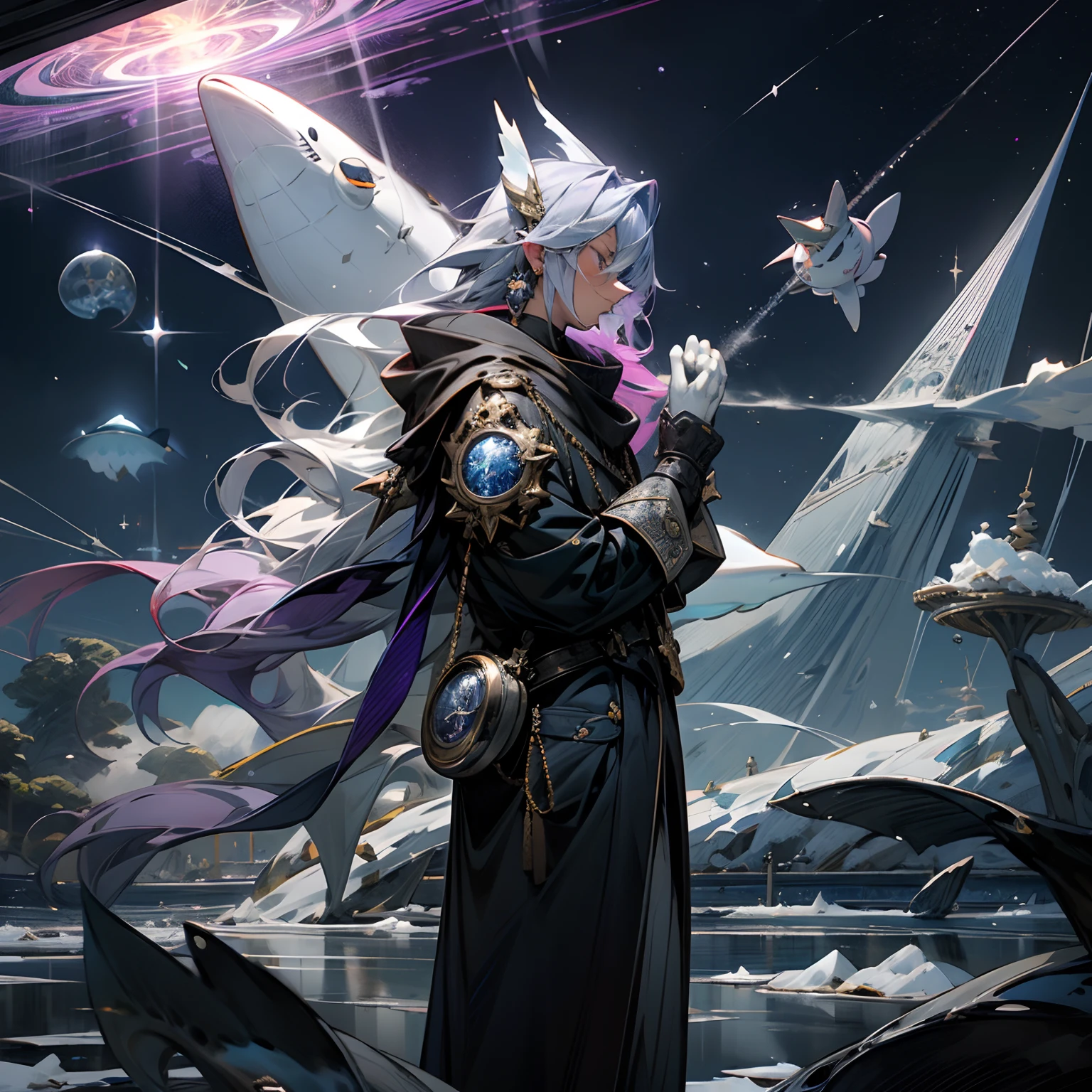 metals、flying saucer、Planes、spider webs、sea of clouds、aquariums、a dolphin、froggy、pocket watch、muffler、snowman、snow blowing、icy、respect、ice sheet、lake、Diamonds、Rosa、purpleish color、meteors、nigh sky