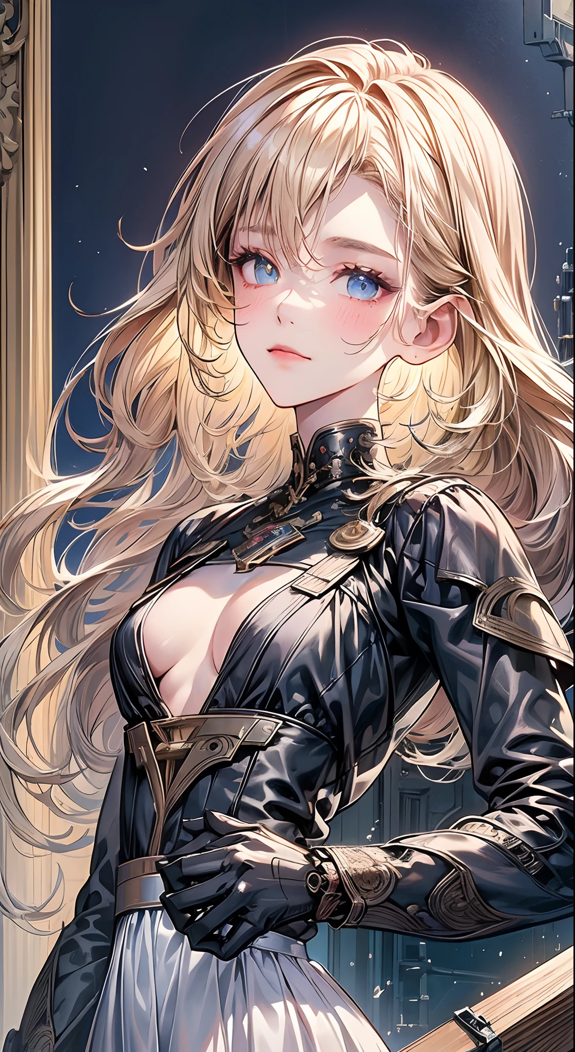 (((masterpiece)))、((top-quality))、(The ultra-detailliert)、(CG Illustration)、(Very Beautiful ))、Cinematic Light、((1 Mechanical Girl))、 scientific fiction、Apocalypse、Erotic grotesque、research institute(Beautiful and indulgent:1.2)、(1girl in:1.3)、Facing the front,Shorthair,