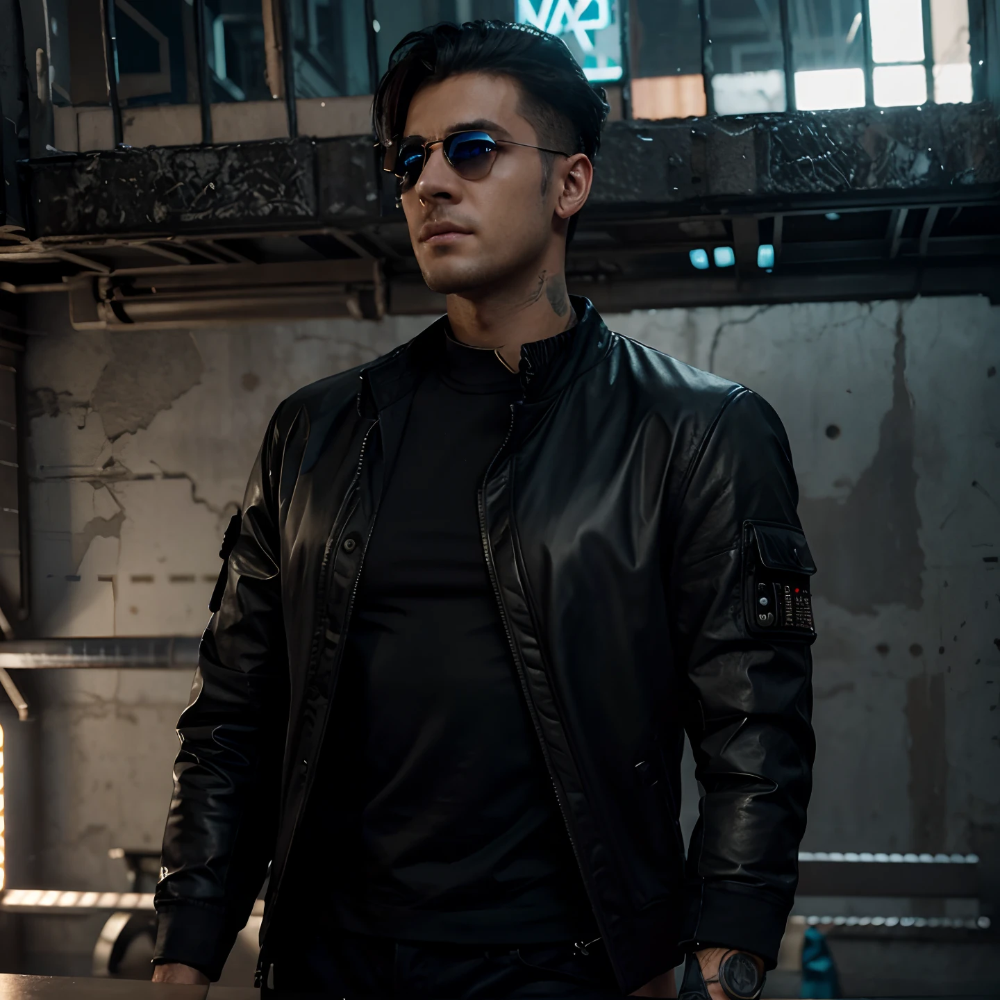 Change background cyberpunk handsome boy, realistic face , 8k , ultra realistics