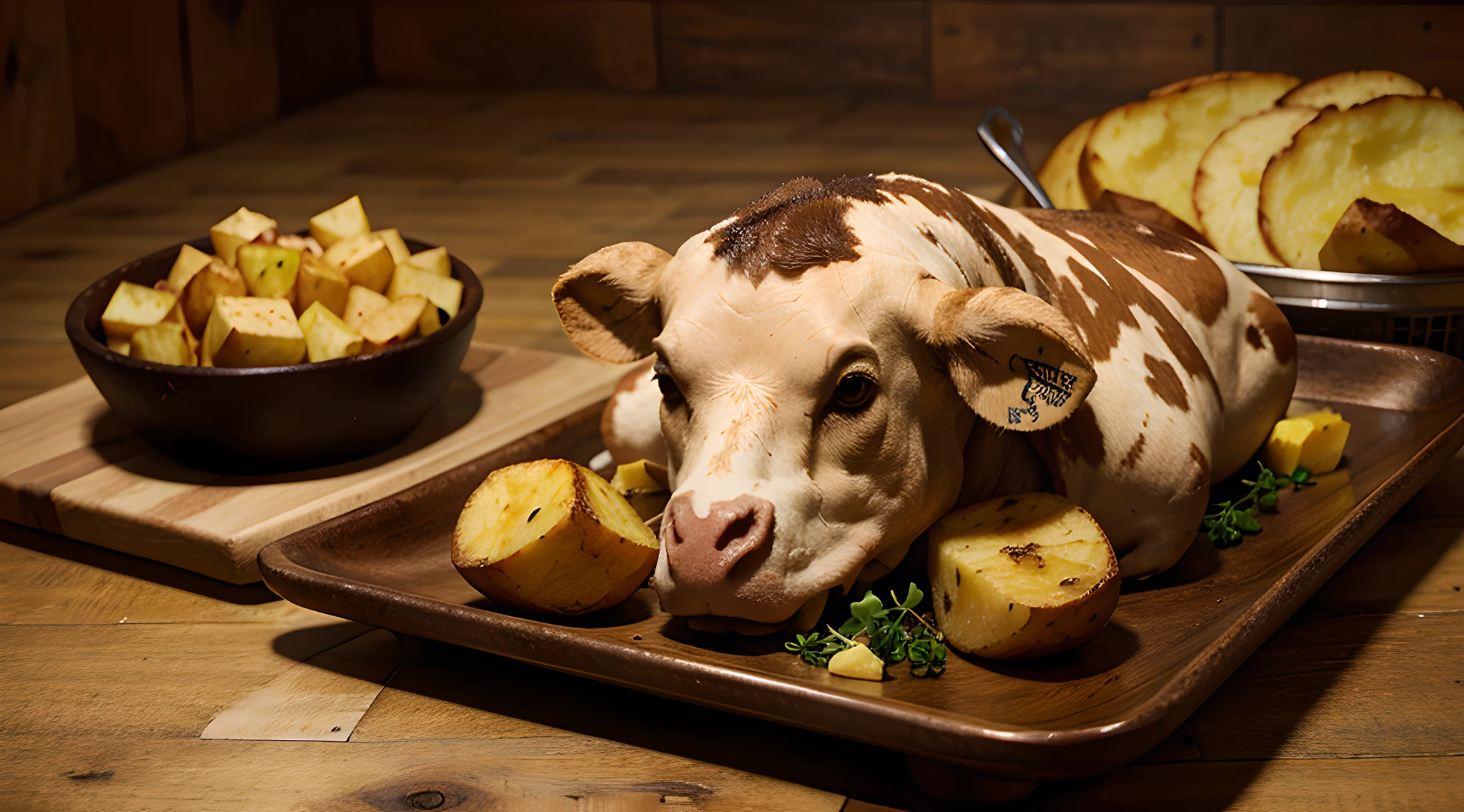 food photography,Chuleton con patatas