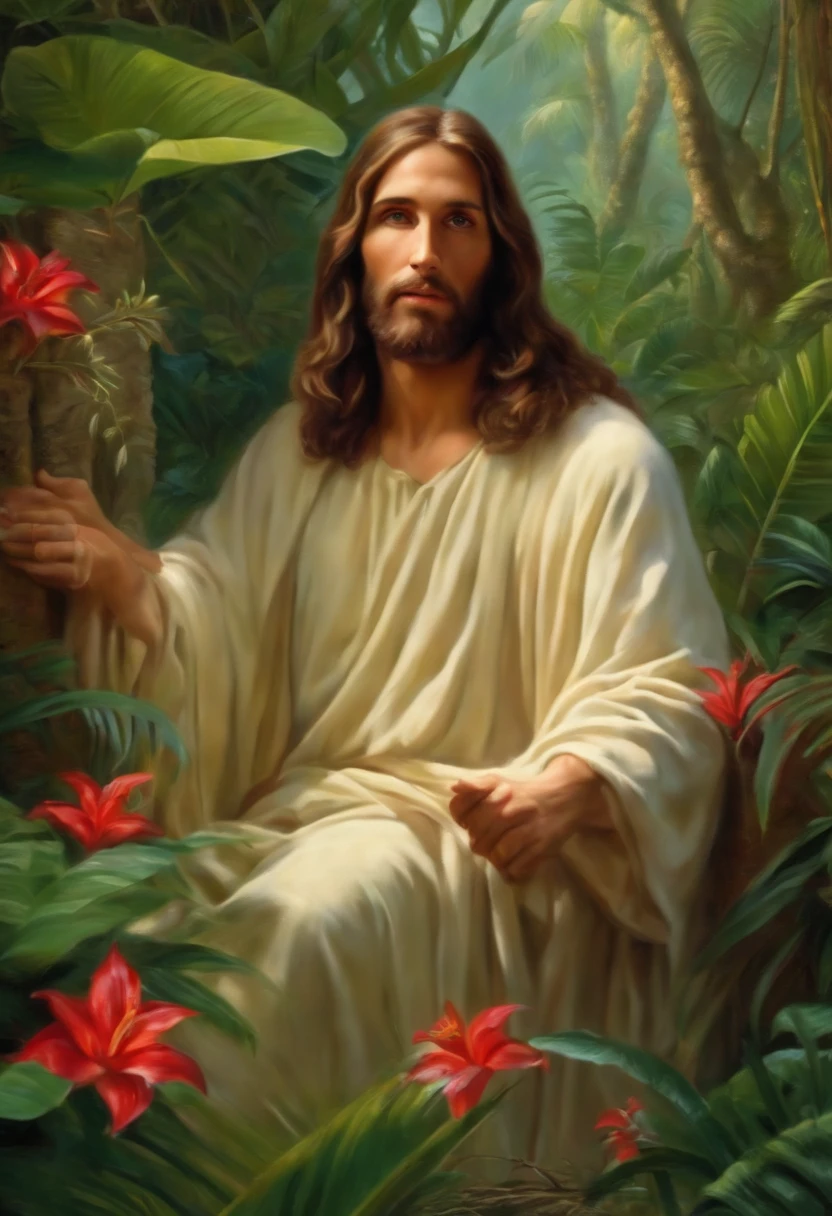 Jesus Christ, peace, In a realistic jungle