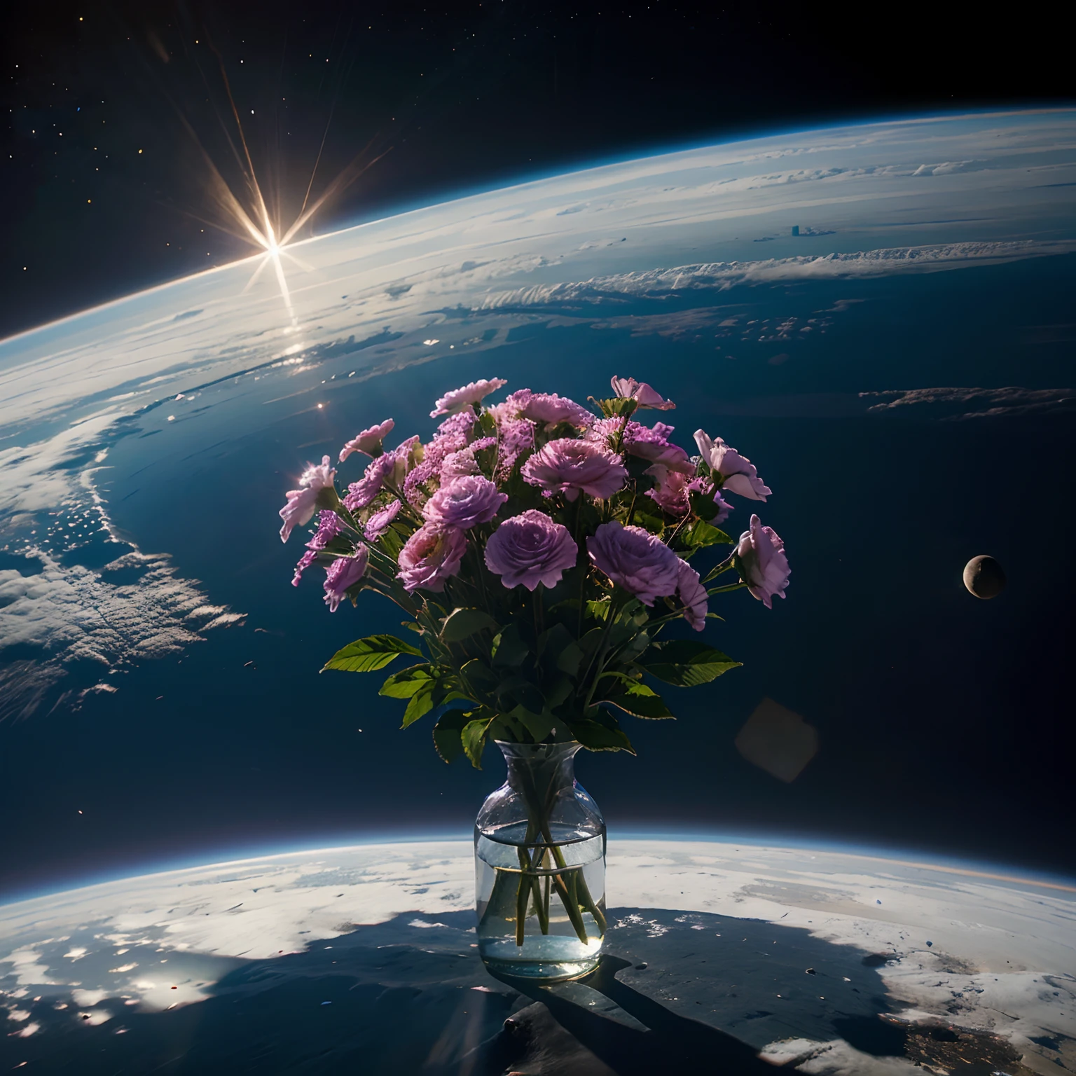 Flowers in space