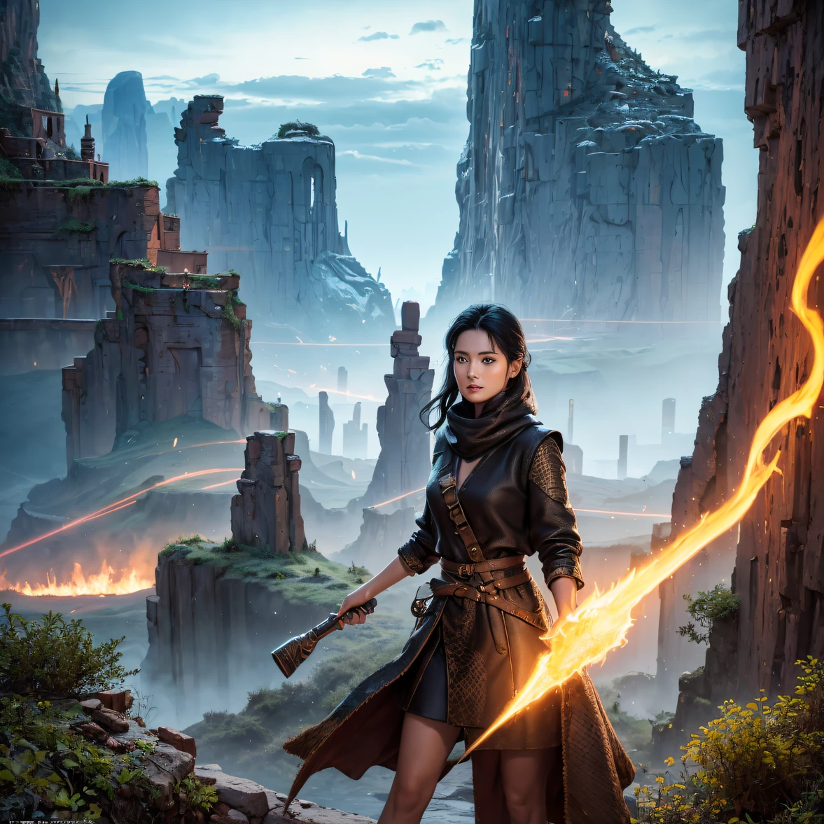 Labyrinth 32K,Realistic painting_book_cover:1.3, Little girl 1:60 miniatures，Go to the maze，CG Giant, Smooth CG art, Realistic. Cheng Yi, Forced masterpiece，monument valley，Geometry Cute secret rendering, Rendu portrait 8k, Render character art 8 K, Kawaii realistic portrait， tmasterpiece，monument valley，geomerty（Linen batik scarf）， Angry fighting stance， looking at the ground， Batik linen bandana， Chinese python pattern long-sleeved garment，Uncharted（Abstract propylene splash：1.2）， Dark clouds lightning background，tmasterpiece，Monument Valley geometry（realisticlying：1.4），tmasterpiece，monument valley，geomerty，Telephoto lens high， A high resolution， the detail， RAW photogr， Sharp Re， Nikon D850 Film Stock Photo by Jefferies Lee 4 Kodak Portra 400 Camera F1.6 shots, Rich colors, ultra-realistic vivid textures, Dramatic lighting，8K quality, Girls，Backstreets， Dark clouds lightning background masterpiece，monument valley，geomerty（realisticlying：1.4），Black color hair，tmasterpiece，monument valley，Geometric secrets， RAW photogr， Sharp Re， Nikon D850 Film Stock Photo by Jefferies Lee 4 Kodak Portra 400 Camera F1.6 shots, Rich colors, ultra-realistic vivid textures, Drama light film CG agency，Tropical canyon battle scene、Chinese big breasts、Vintage trench coat、three kingdom、ember、100 people、Faraway view、intense battles、high detal、masuter piece、NSFW，Multi-layered long-sleeved gauze garment，Quick-drying vest，Colorful cotton and linen sweater，Red and black snake cloak cloak，Doomsday ruins（Uncharted）Climb the streets（（（Miniatures）））tmasterpiece，monument valley，geomerty