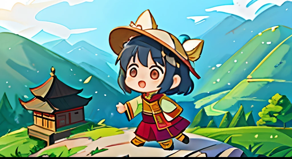 Xiaofen lives in the mountainous region of the Zhuang ethnic group, and she is a lively and adorable little girl. This place is rich in natural resources and traditional Zhuang culture.
